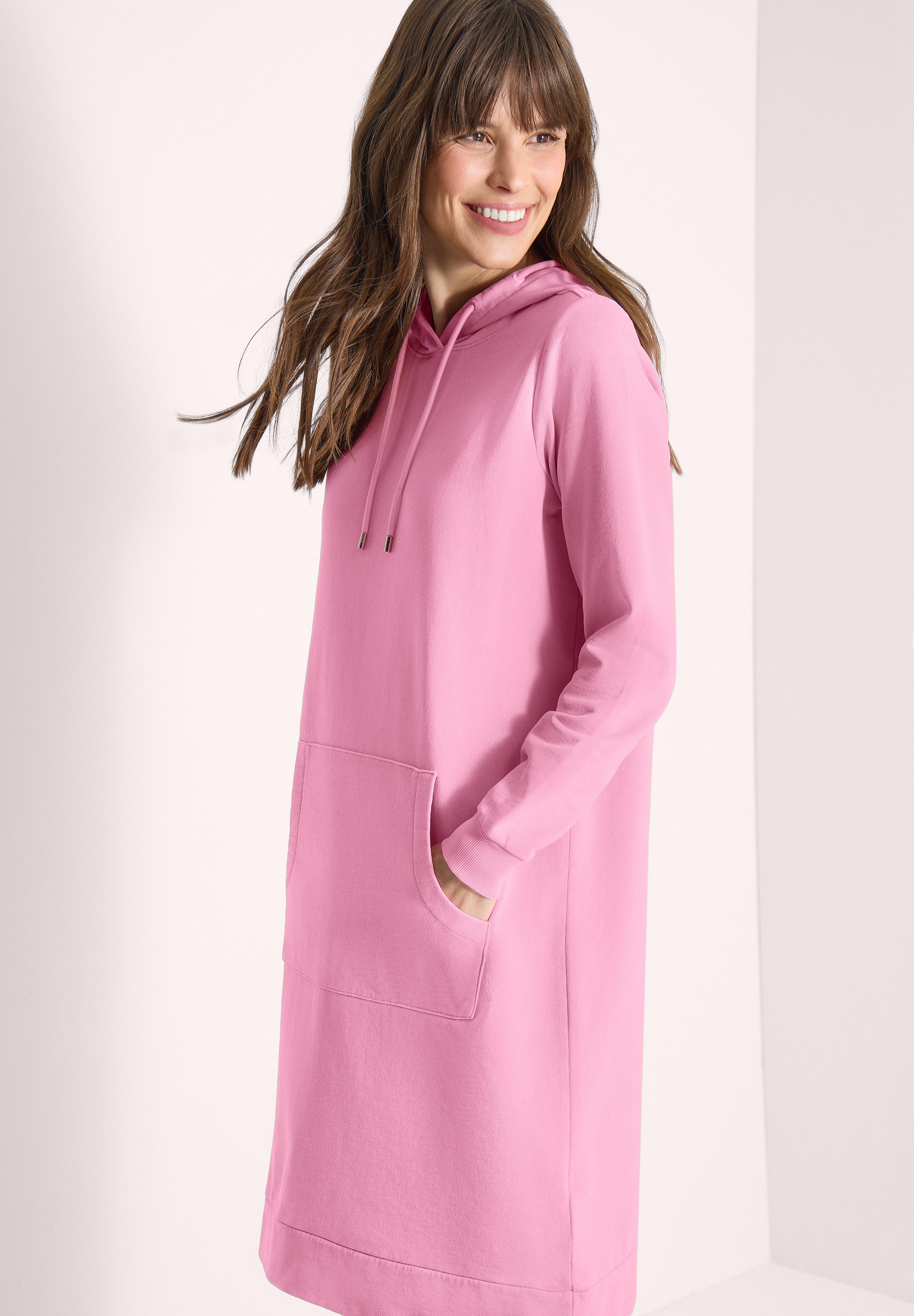 CECIL Sweatkleid mit Kapuze