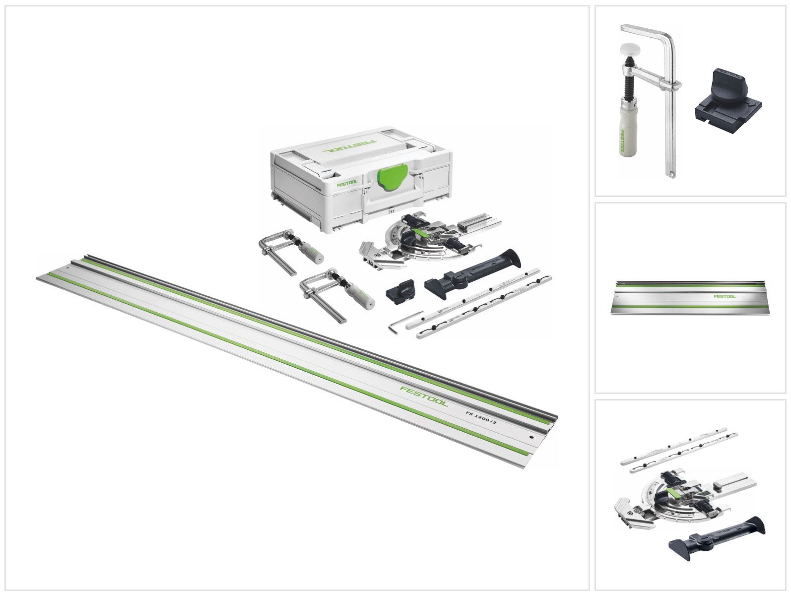 FESTOOL Sägestation SYS3 M 137 FS/2 Zubehör Set + FS 1400/2 Führungsschiene 1400 mm