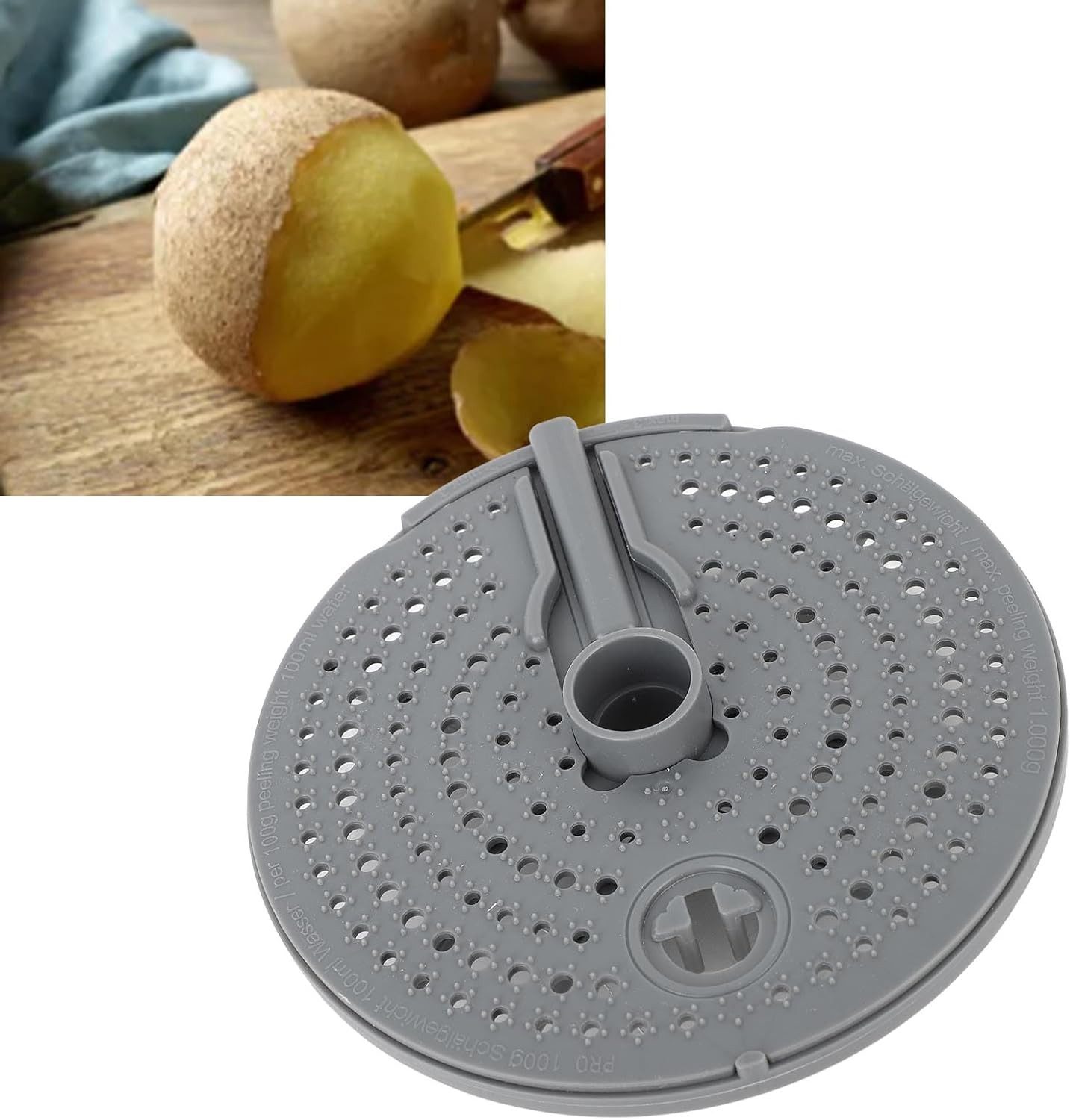 Küchenmaschinen-Adapter 1 Stück Schäler-Aufsatz Für Thermomix Tm6, Tm5, Tm31 Kartoffelschäler