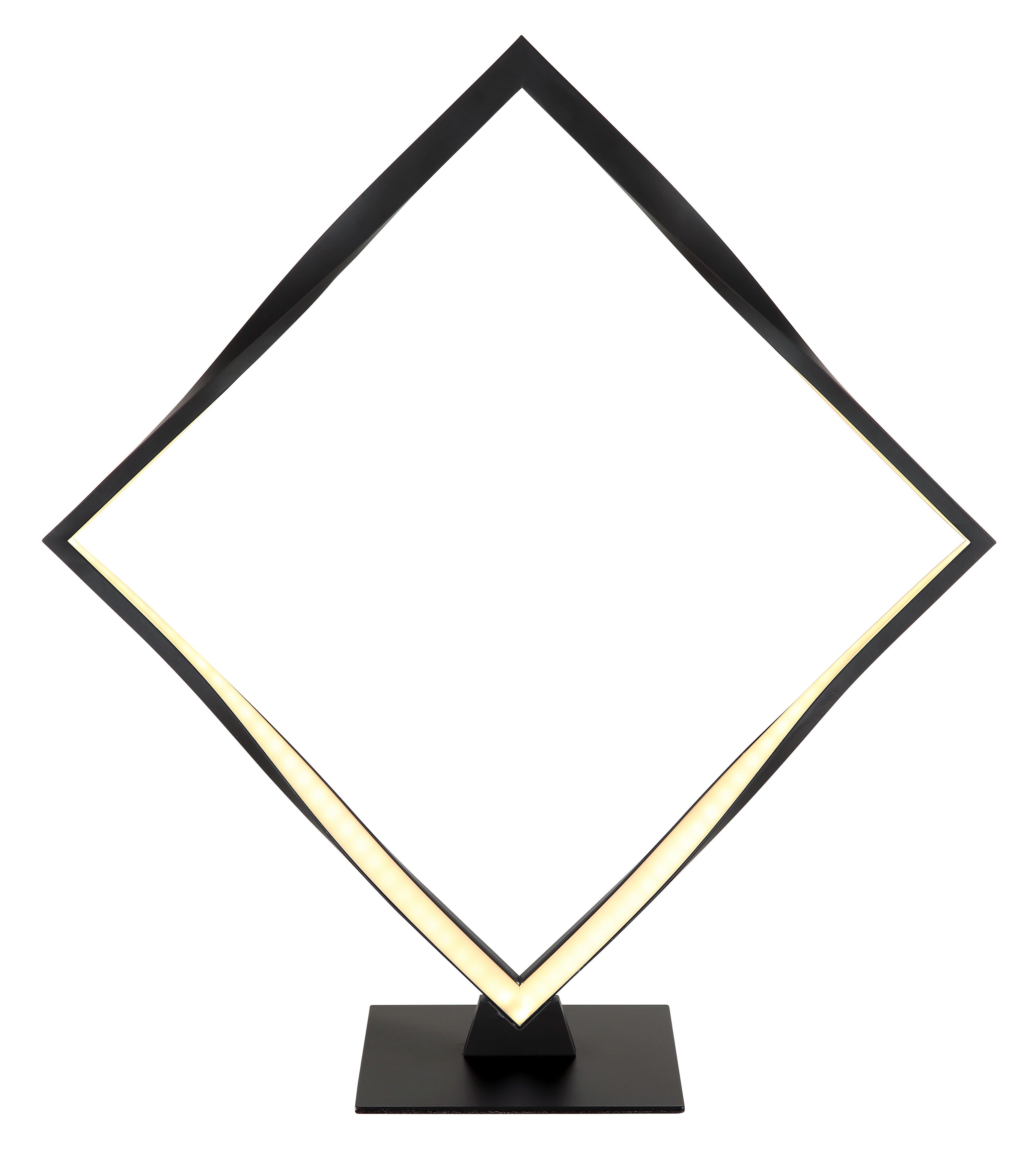 GLOBO LIGHTING LED Tischleuchte MAXXY, LED fest integriert, Warmweiß, Tischlampe/schwarz/3000K/Wohnzimmer/Schlafzimmer/modern