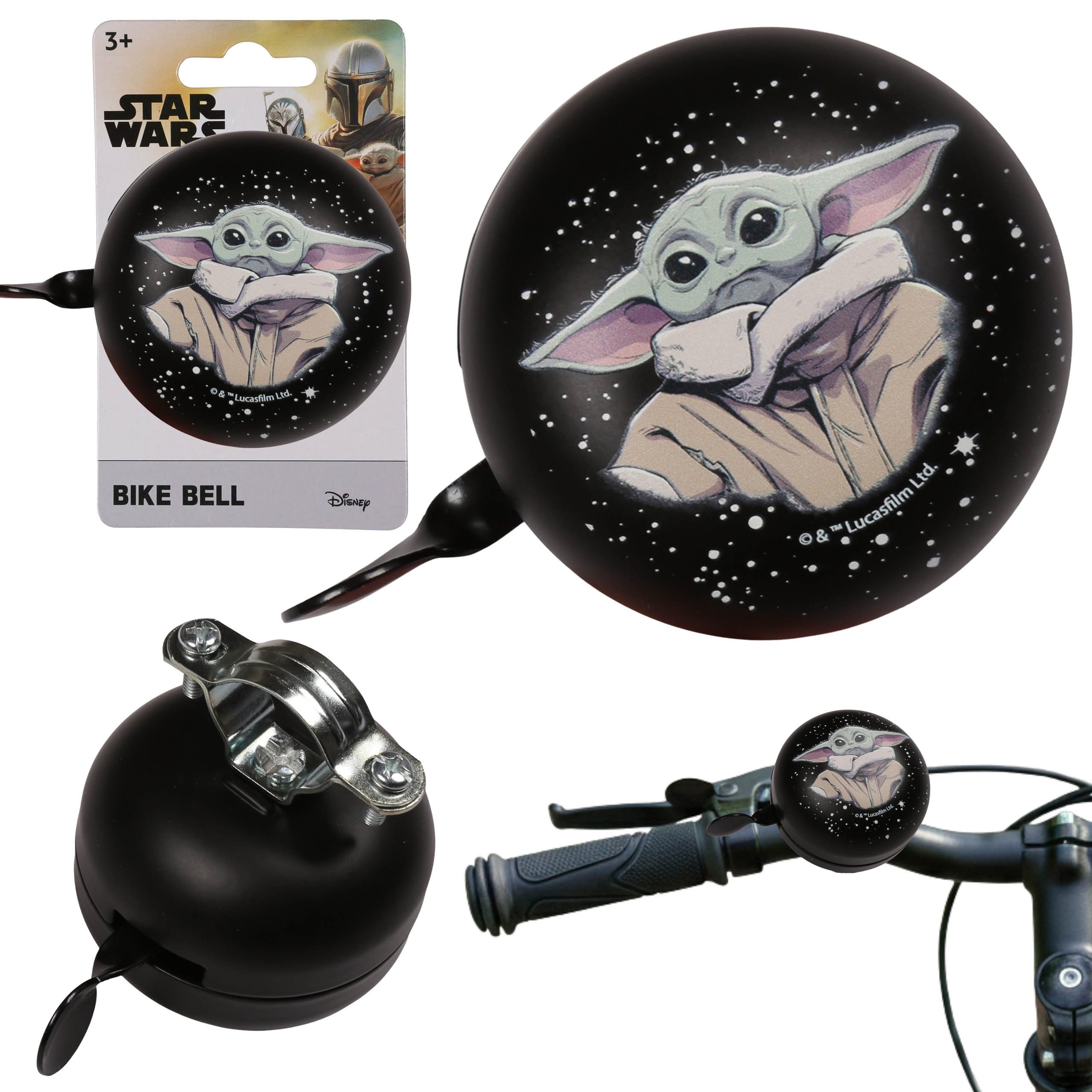 Star Wars Fahrradklingel STAR WARS GROGU Metall-Fahrradklingel für Kinderlenker, RETRO 6 cm
