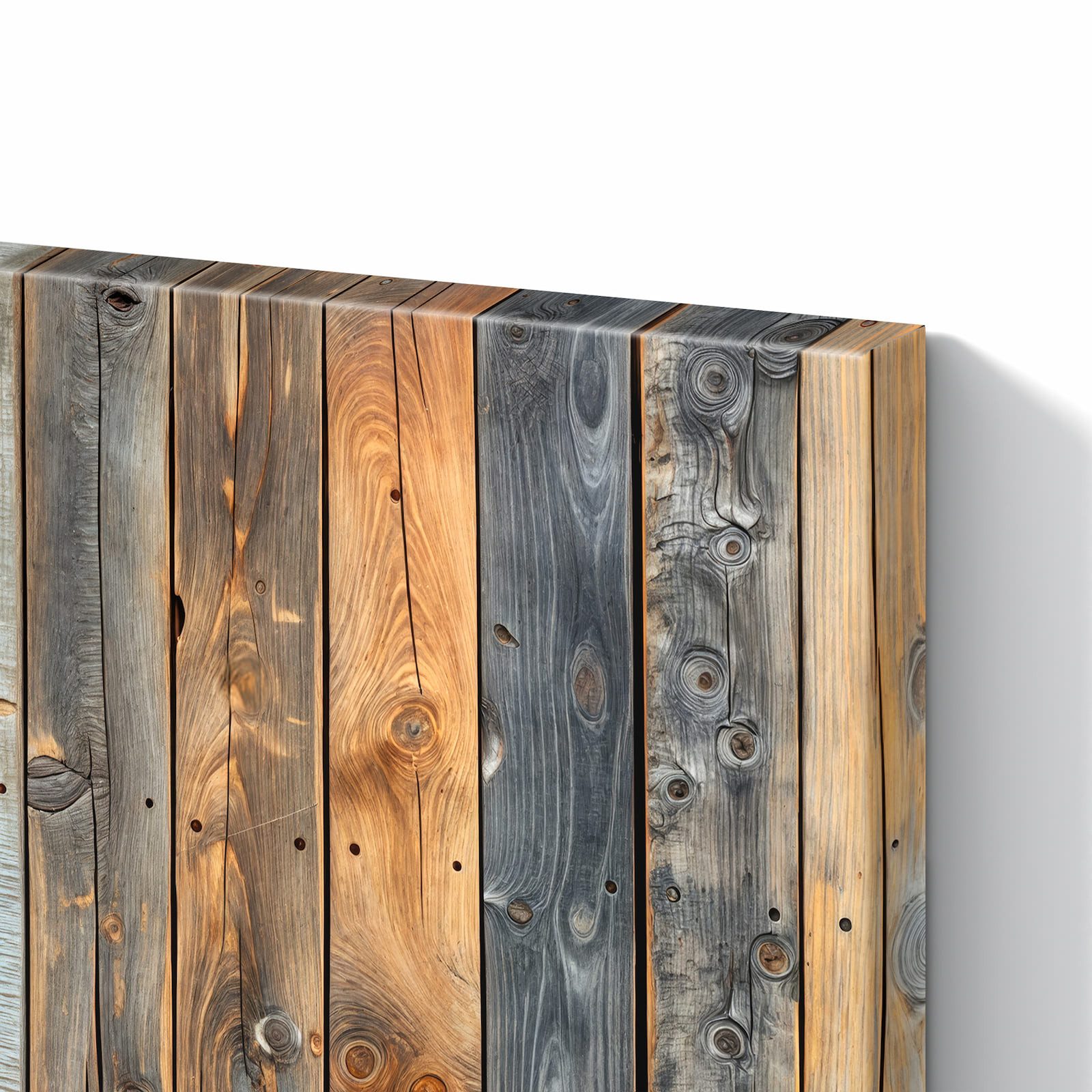 Primedeco Magnettafel Bunte Holzwand – Magnetwand & Memoboard aus Metall, (Komplett-Set, 1-tlg., Inklusive 4 Magnete und 2 Boardmarker (weiß & schwarz), magneti – Bild 5 von 5