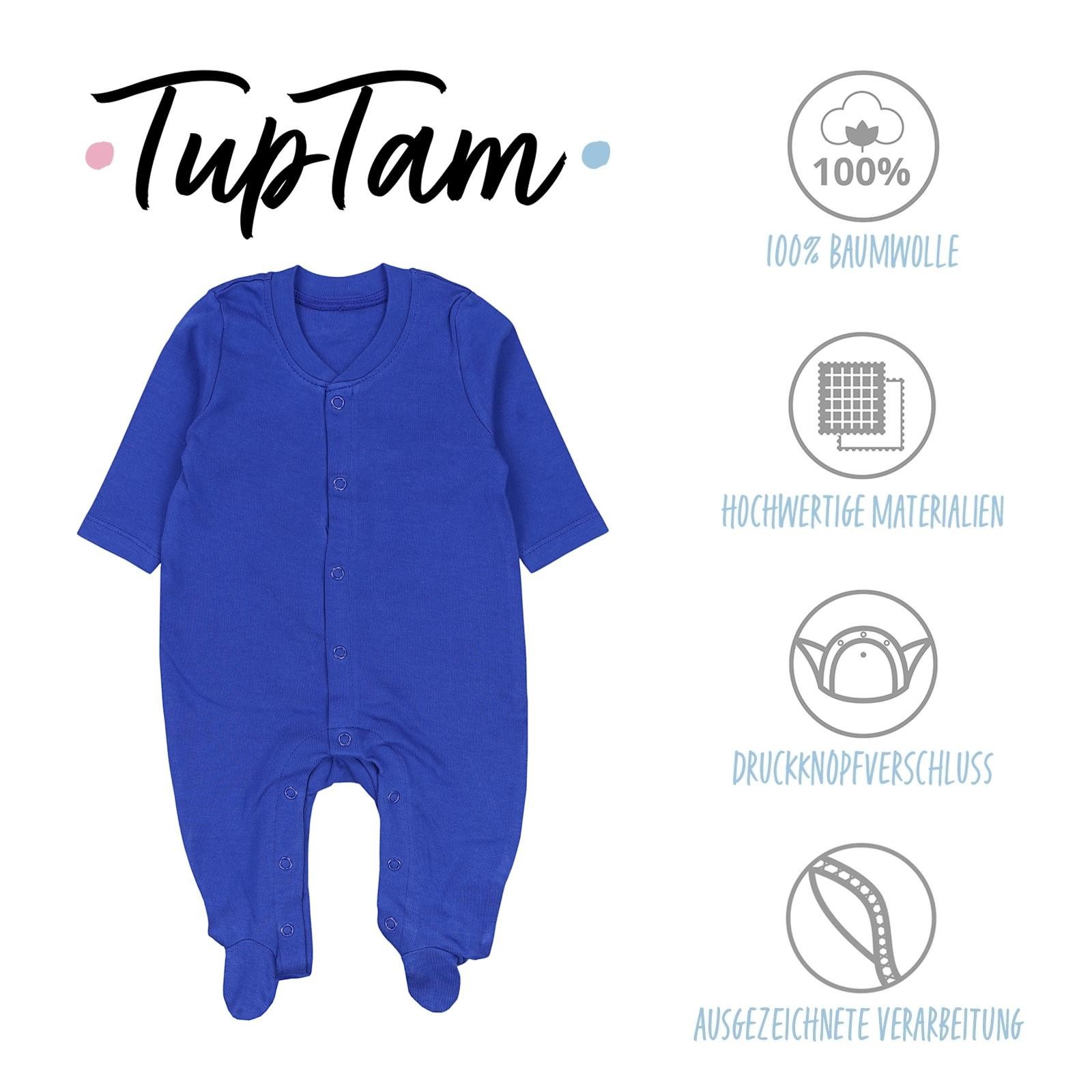 TupTam Schlafoverall TupTam Baby Mädchen Schlafstrampler mit Fuß 3er Pack