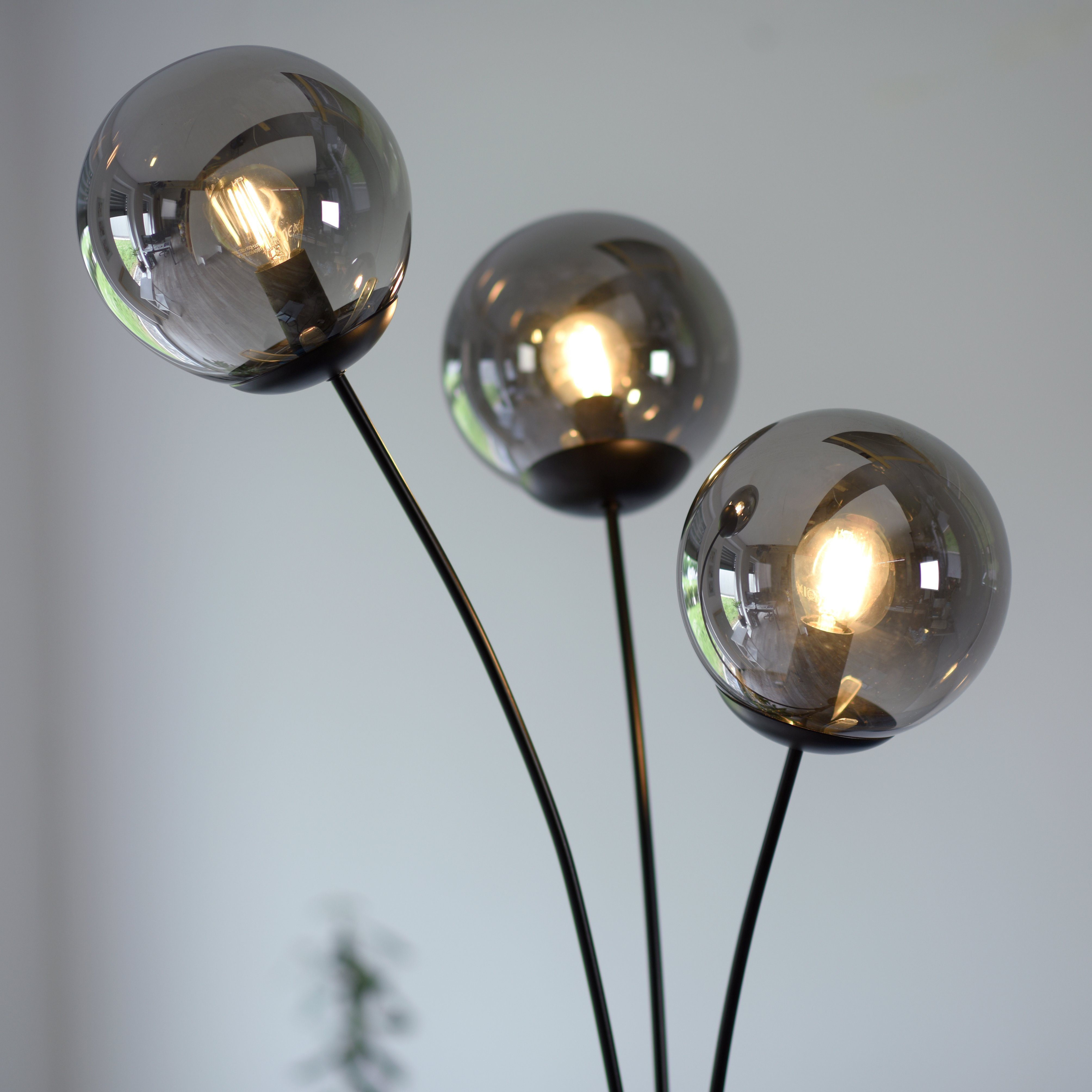 JUST LIGHT Stehlampe BIG WIDOW, ohne Leuchtmittel, ExklusiveE14, Schalter, Kippschalter