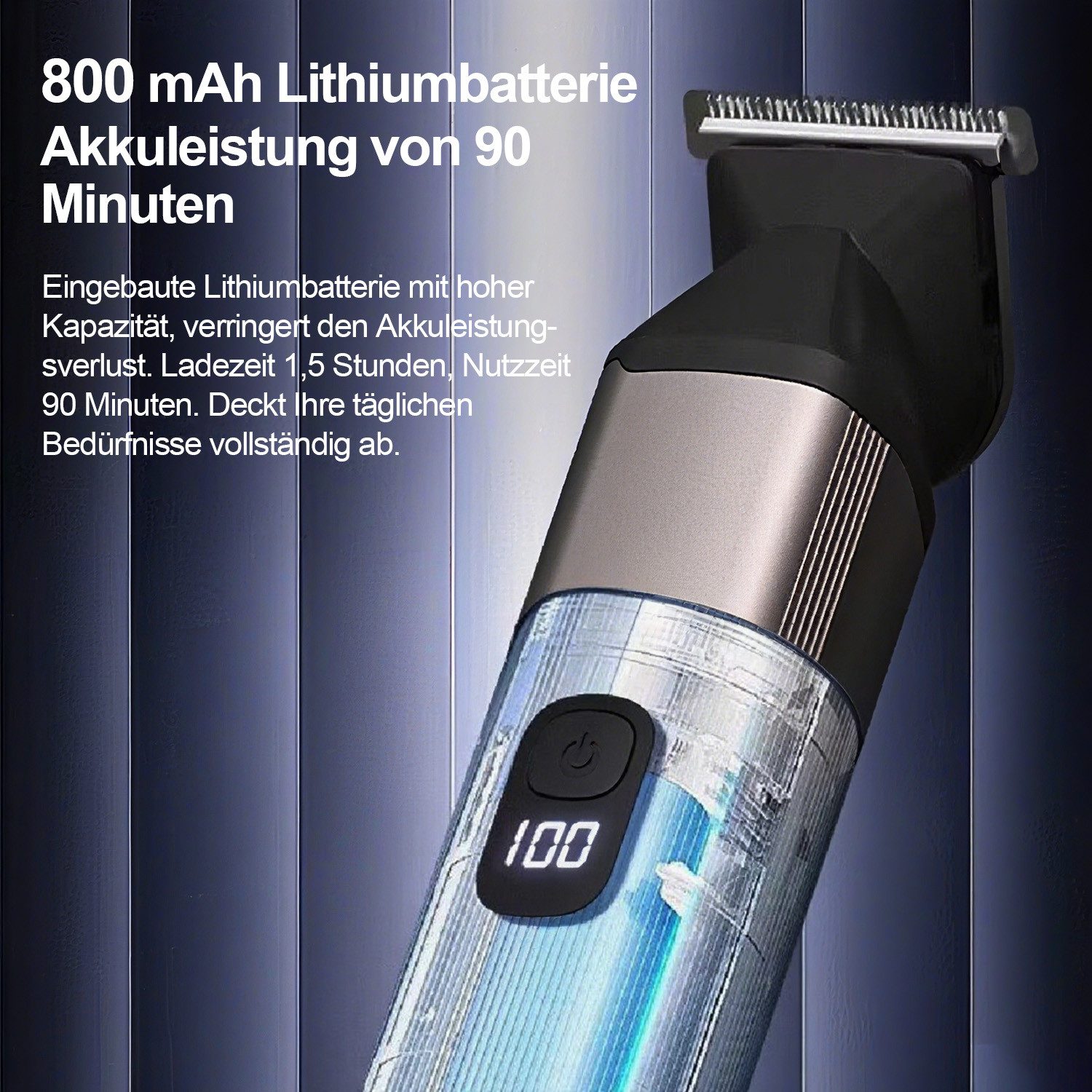 MOPUEA Elektrorasierer 6-in-1 Haarschneider Herren Bartschneider Trimmer Nasenhaar, Barttrimmer, Haarschneider, Nasen- und Ohrhaartrimmer, Körperhaartrimmer, Präzisionstrimmer, Haarschneiden Grooming Kit, Körperpflege Set Trimmer, für Gesicht, Körper, Nase, Bälle
