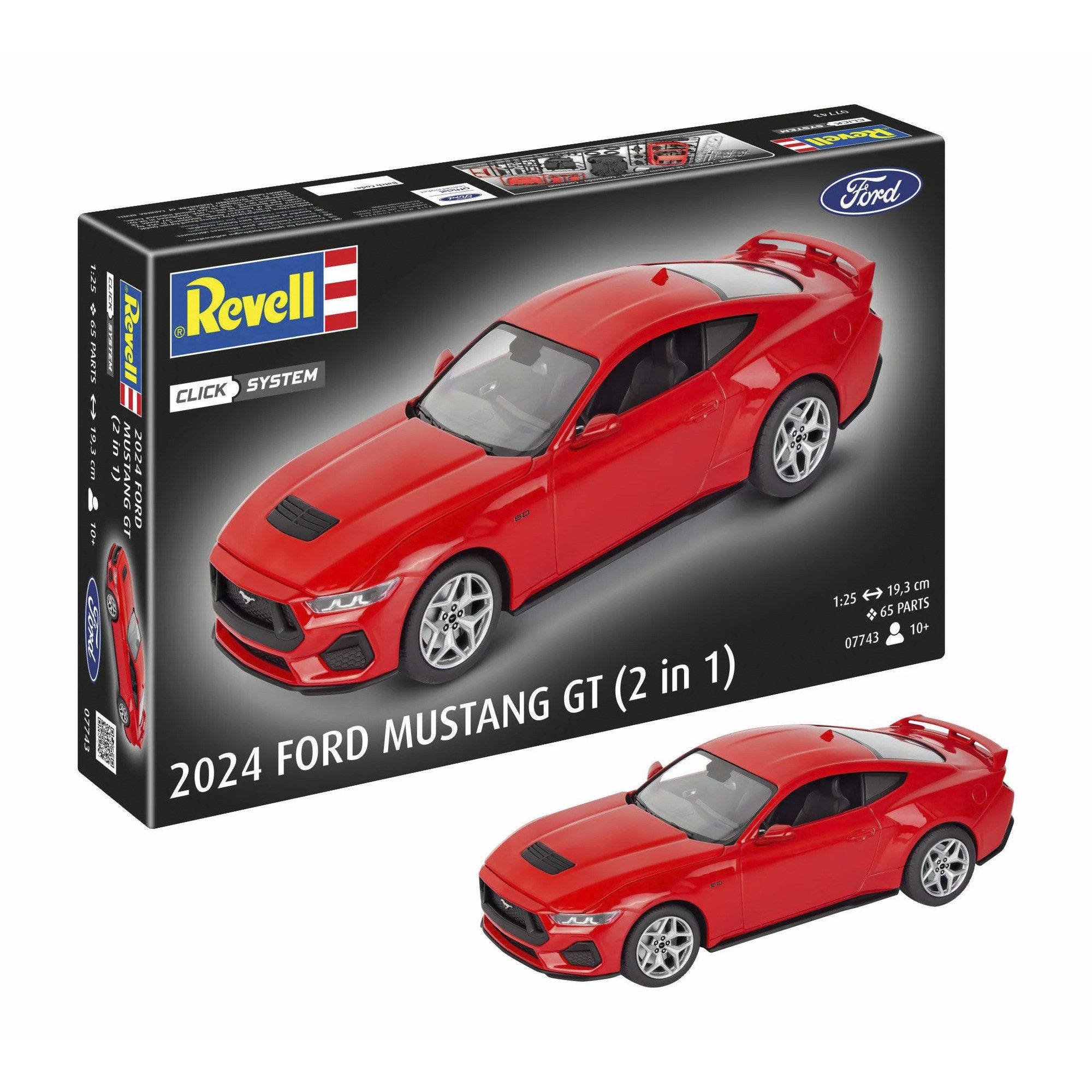Revell® Revell 2024 Ford Mustang GT Click-System, Steinbaukasten