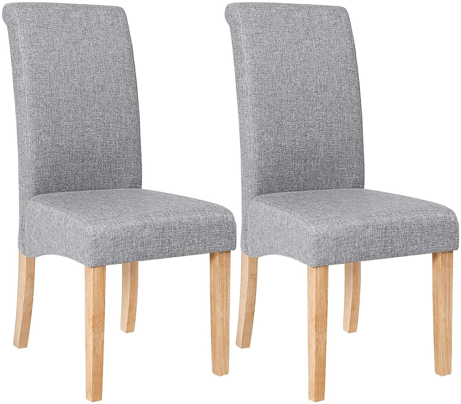 SONGMICS Esszimmerstuhl »LDC21GYX« Esszimmerstuhl 2er Set, grau online