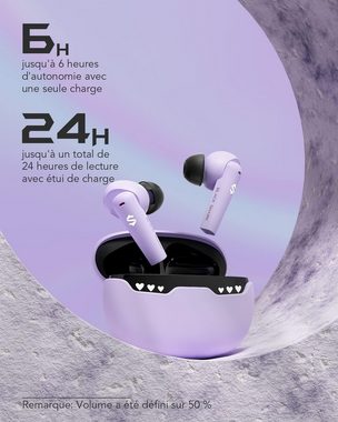 Black Shark 24Std. Laufzeit, wasserdicht (IPX5) In-Ear-Kopfhörer (Dual-Modus-Magie: Mit einem simplen Antippen wechselst du zwischen Musik und Gaming mit geringer Latenz, Emoji-LEDs auf der Ladehülle verleihen, Audiogenuss Kraftvoller Klang mit 10-mm-Treiber detailreiche Klänge)