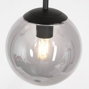Liadomo Stehlampe Poliqua, ohne Leuchtmittel, Industrial-Style, Rauchglas, Atmosphärisches Licht, E27