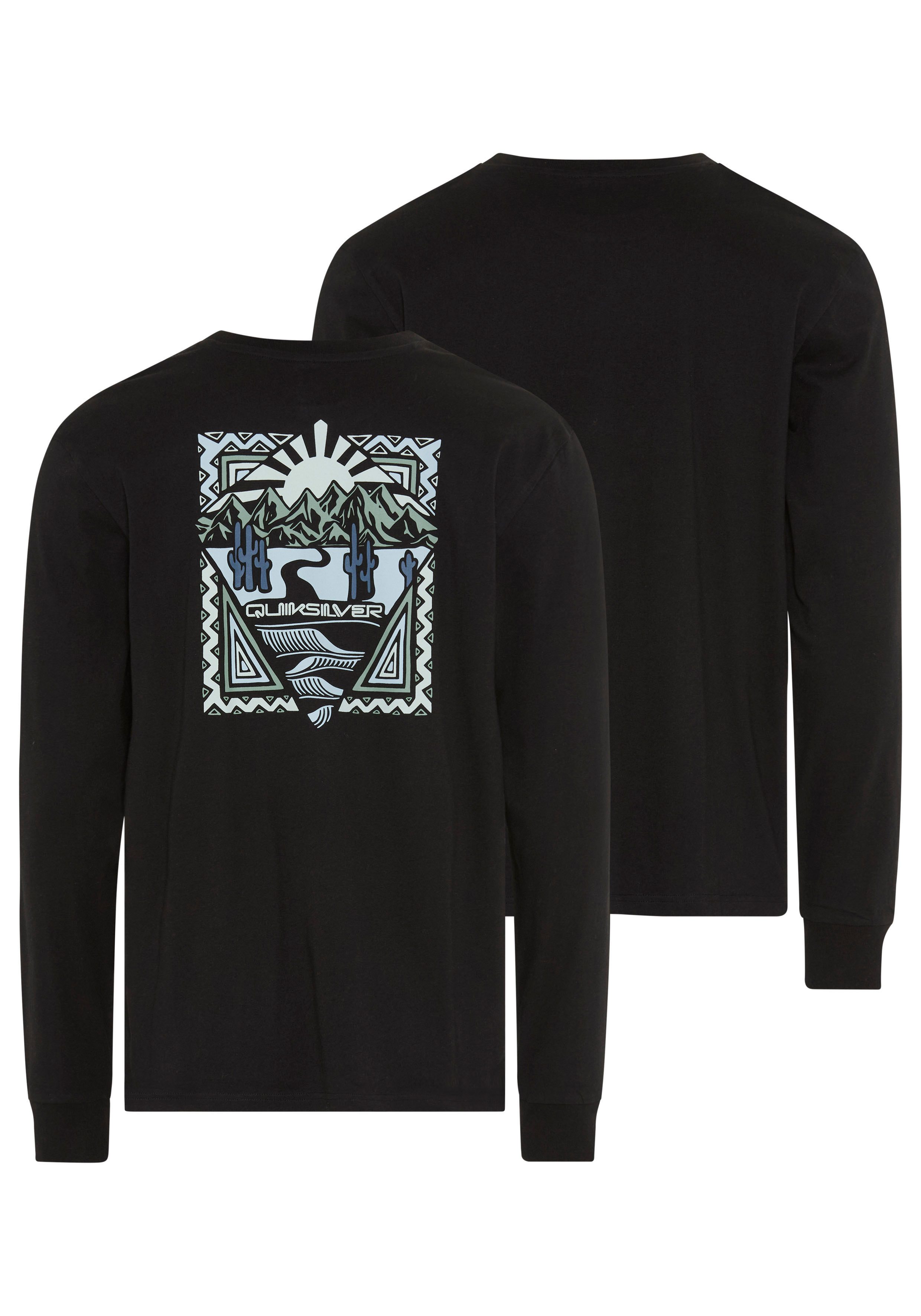 Quiksilver Langarmshirt DESERT WAVE BEYOND WAVE LS PAK (2-tlg) 2er-Pack, Langarm-Design, mit Rundhalsausschnitt, aus Baumwoll-Jersey