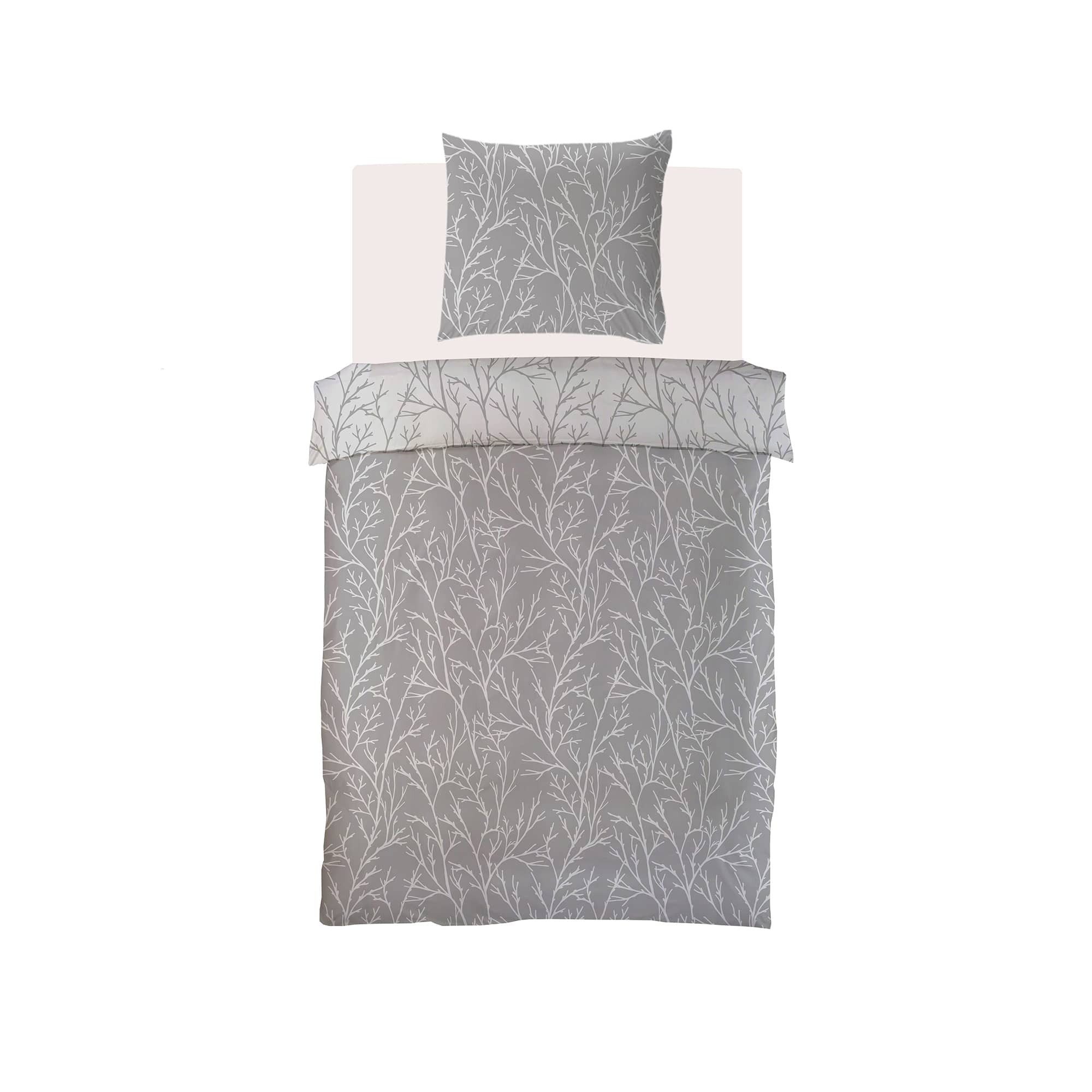 Brielle Bettwäsche Brielle Mako-Satin Bedding Set - 2 pcs Dark gray-light gray