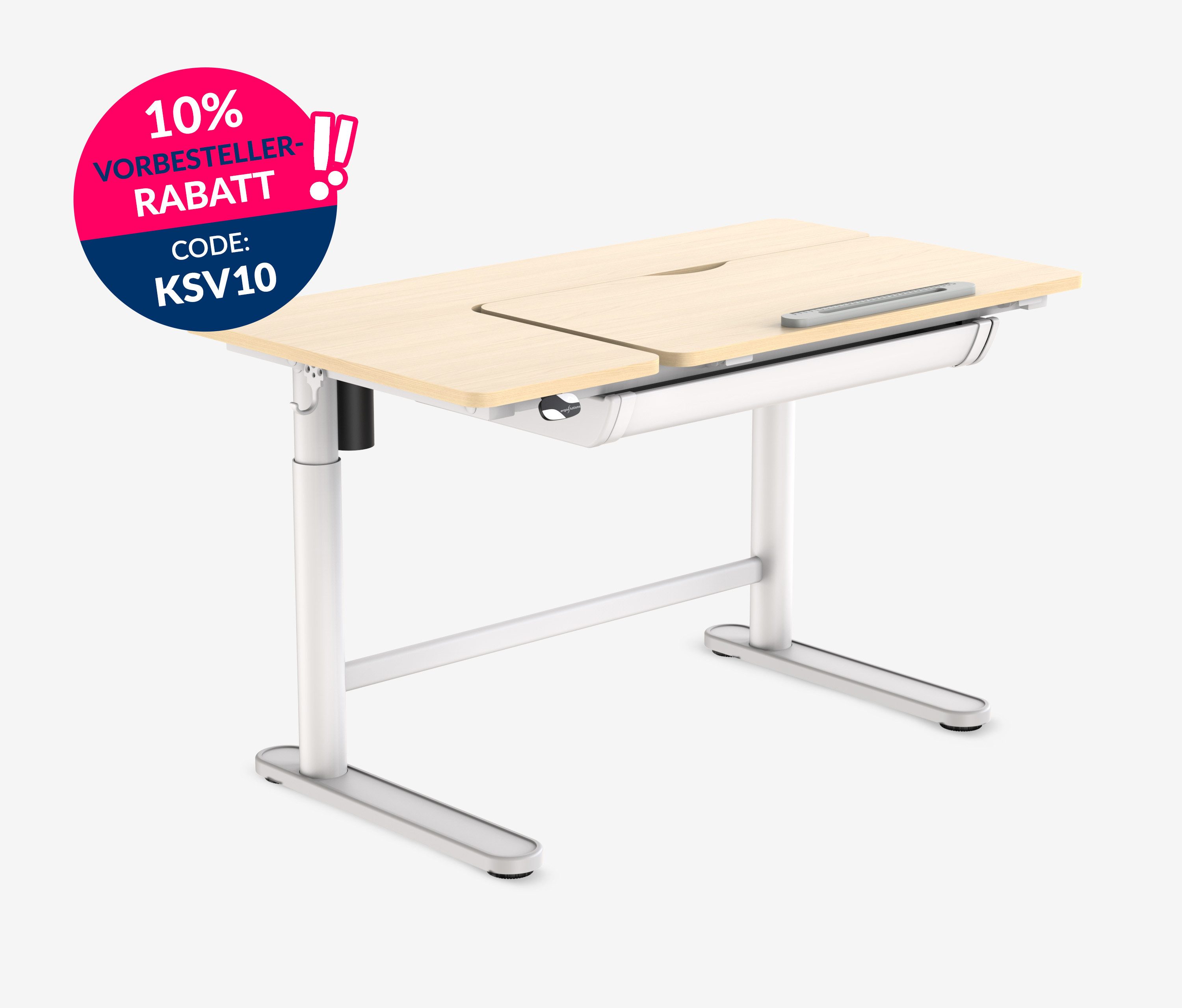 Ergolutions Schreibtisch für Kinder elektrisch höhenverstellbarer günstig online kaufen