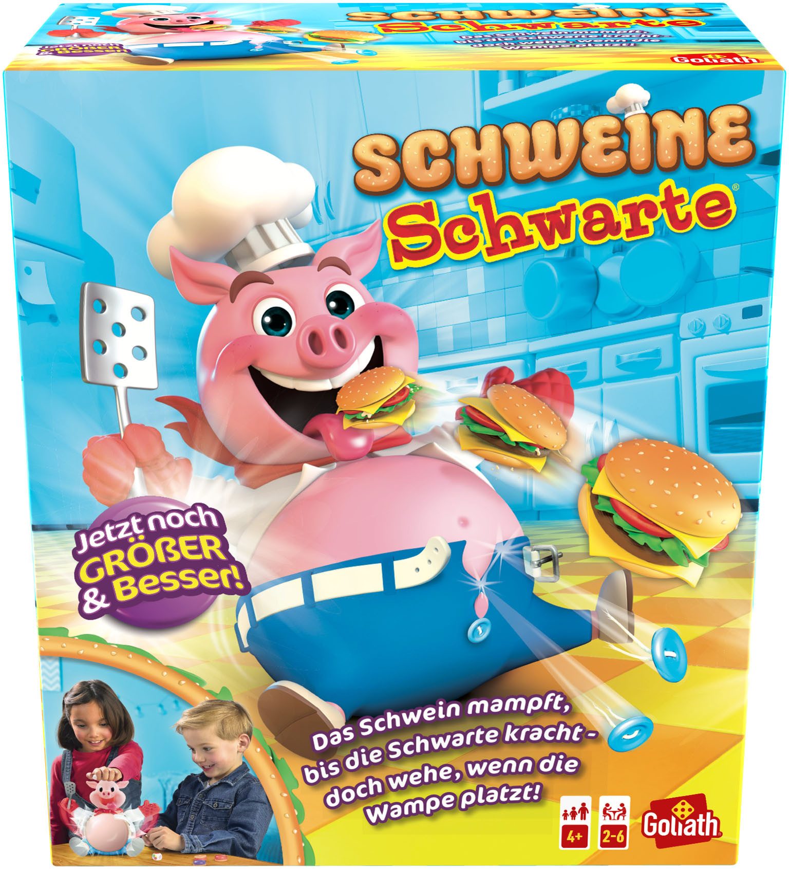 Goliath® Spiel Schweine-Schwarte, Aktionsspiel