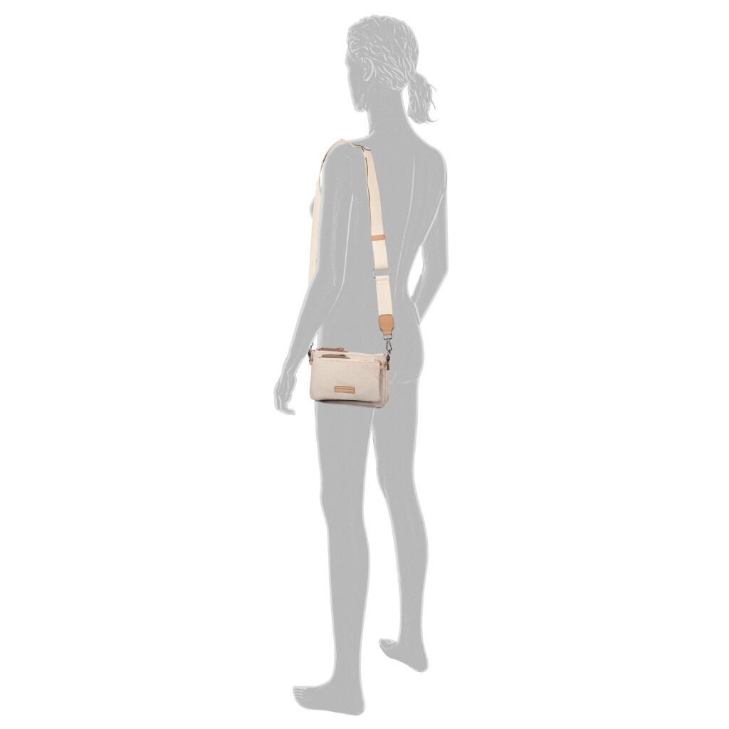 TOM TAILOR Umhängetasche Jamila (Set, Abnehmbare Vortasche wird mit Schultergurt zur kleinen Umhängetasche), moderne 2-in-1 Tasche mit Vortasche auch als Umhängetasche tragbar