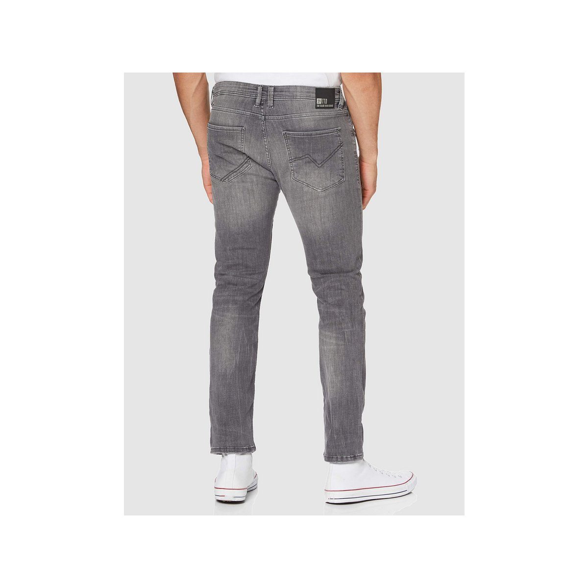 TOM TAILOR Straight-Jeans grau (1-tlg) regular