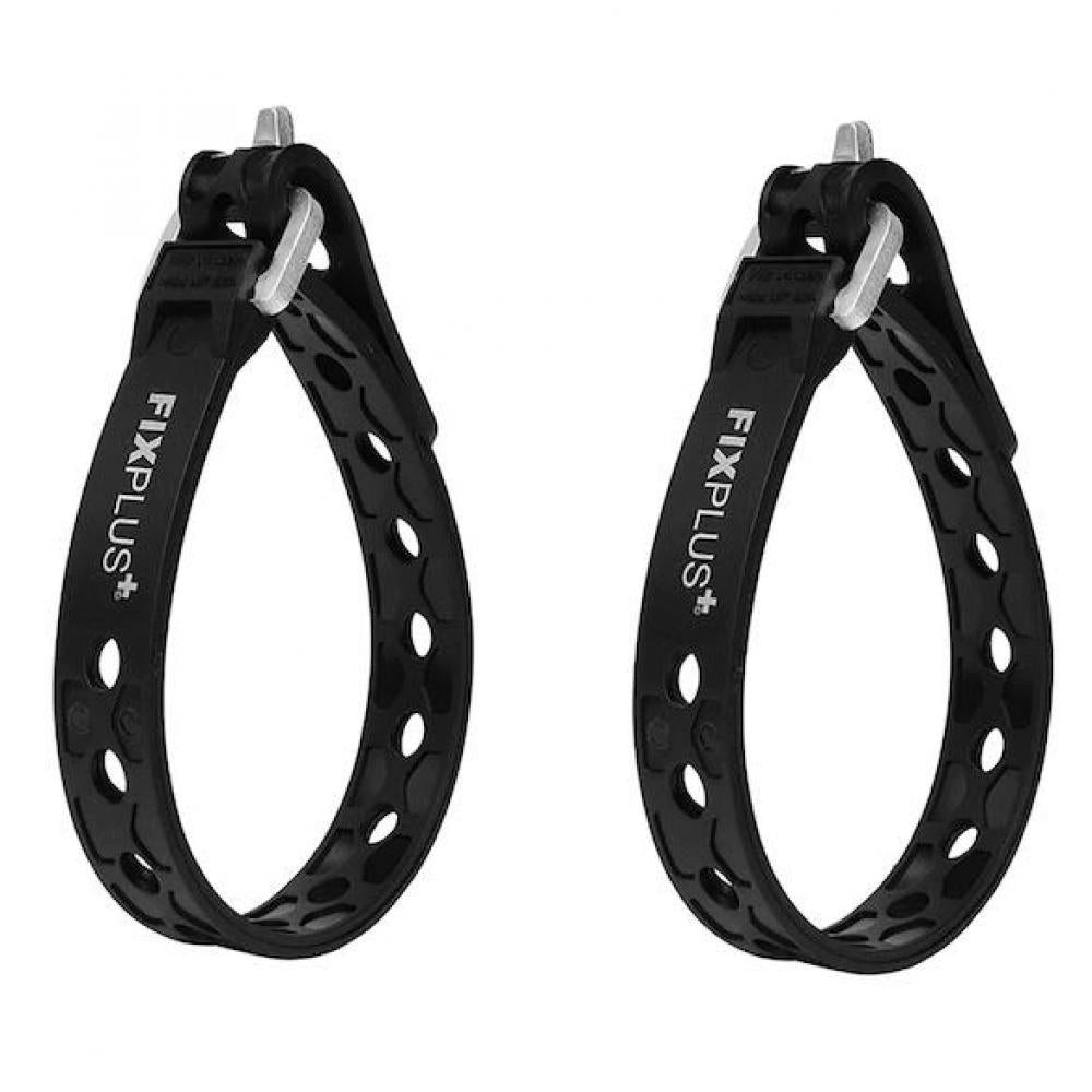 Fixplus Fahrradreflektor FixPlus Spannband Strap Nano/Slim Fit 23 cm Schwarz - flexibles Fixier
