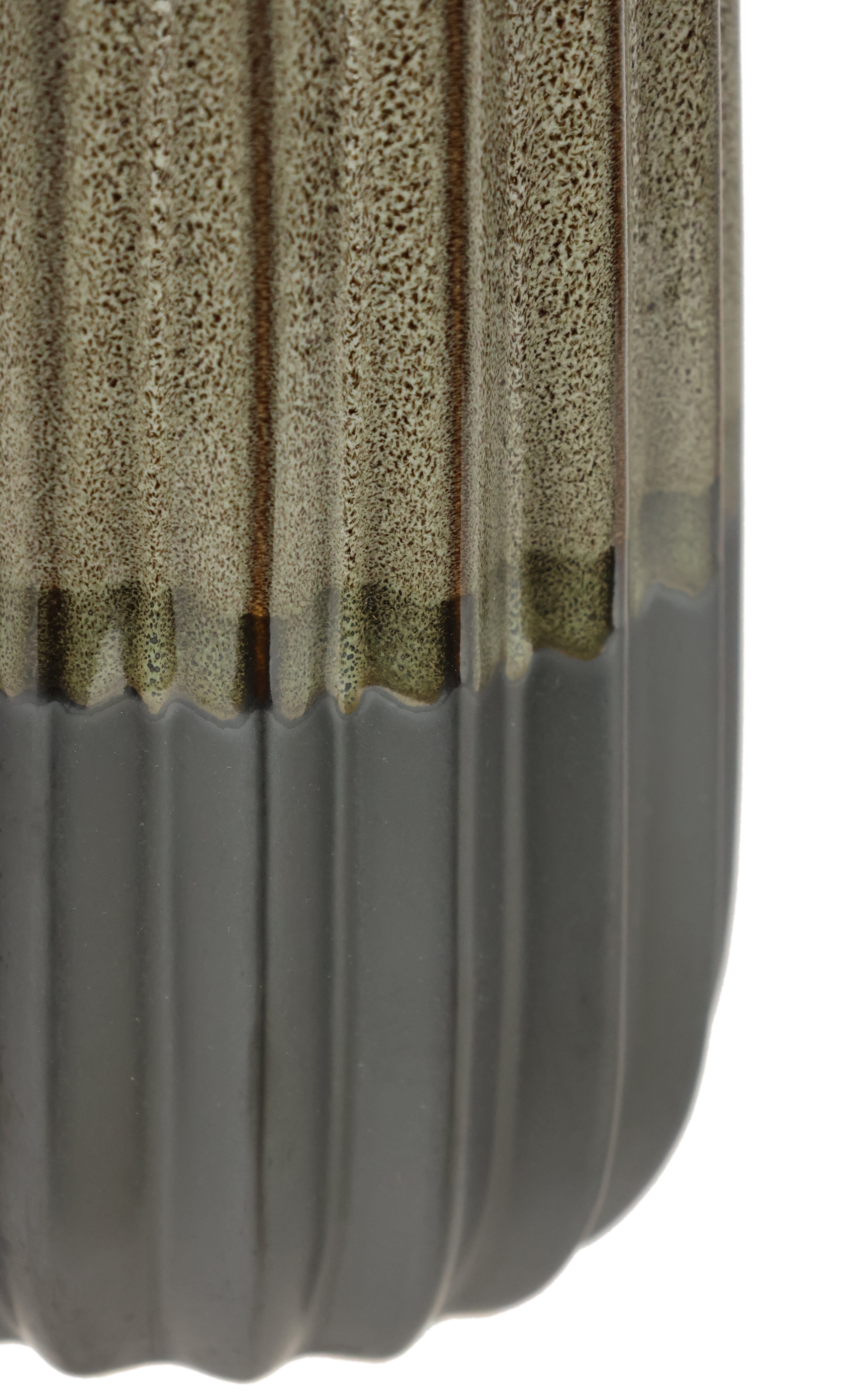 I.GE.A. Dekovase Vase aus Keramik, geriffelt, günstig online kaufen