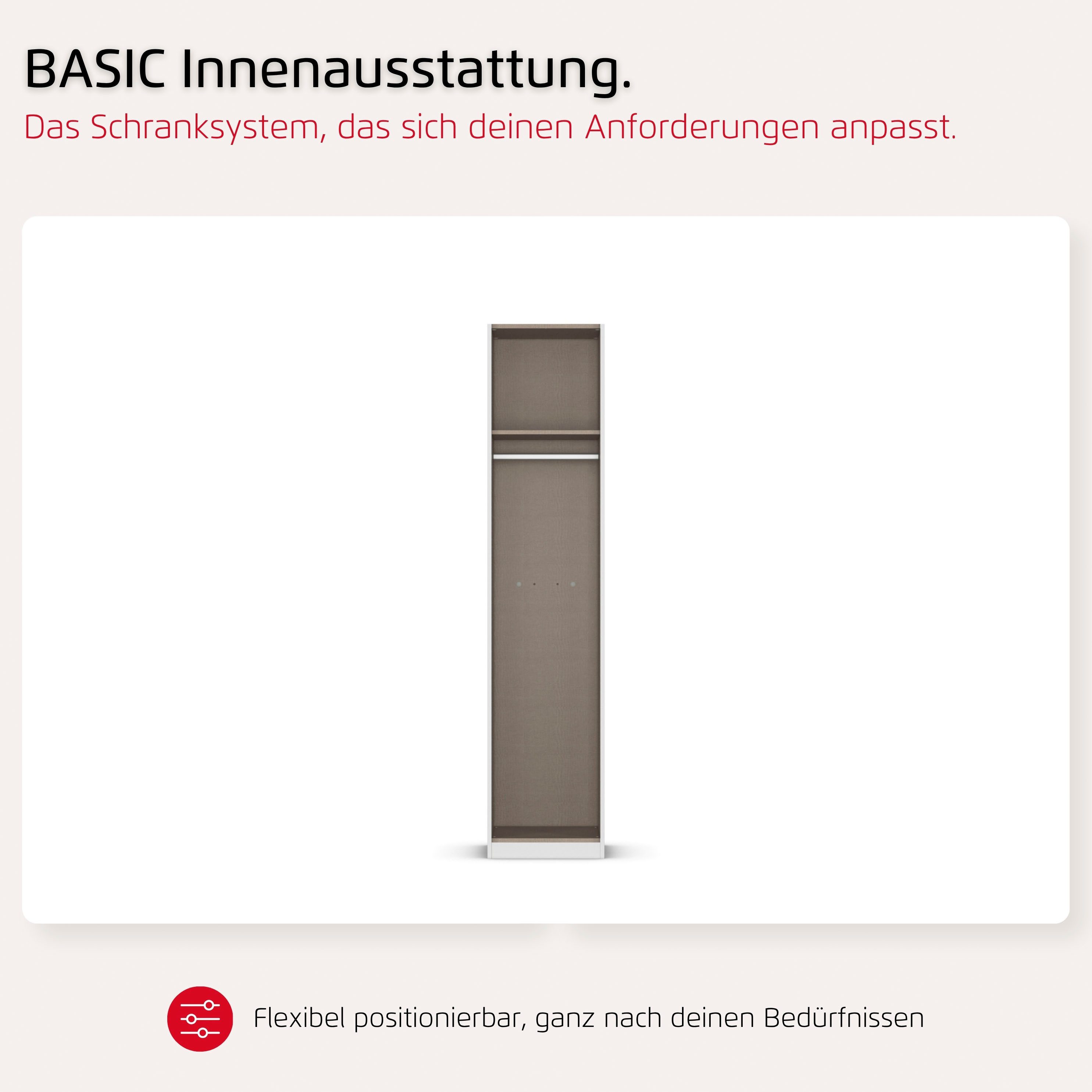 rauch Kleiderschrank Schlafzimmer Garderobe Kinderzimmer WELTNEUHEIT TYNDA by rauch-ONE (3 Ausstattungsvarianten - Breiten 47-405 cm, Höhen 187/212/231 cm) PATE – Bild 5 von 5