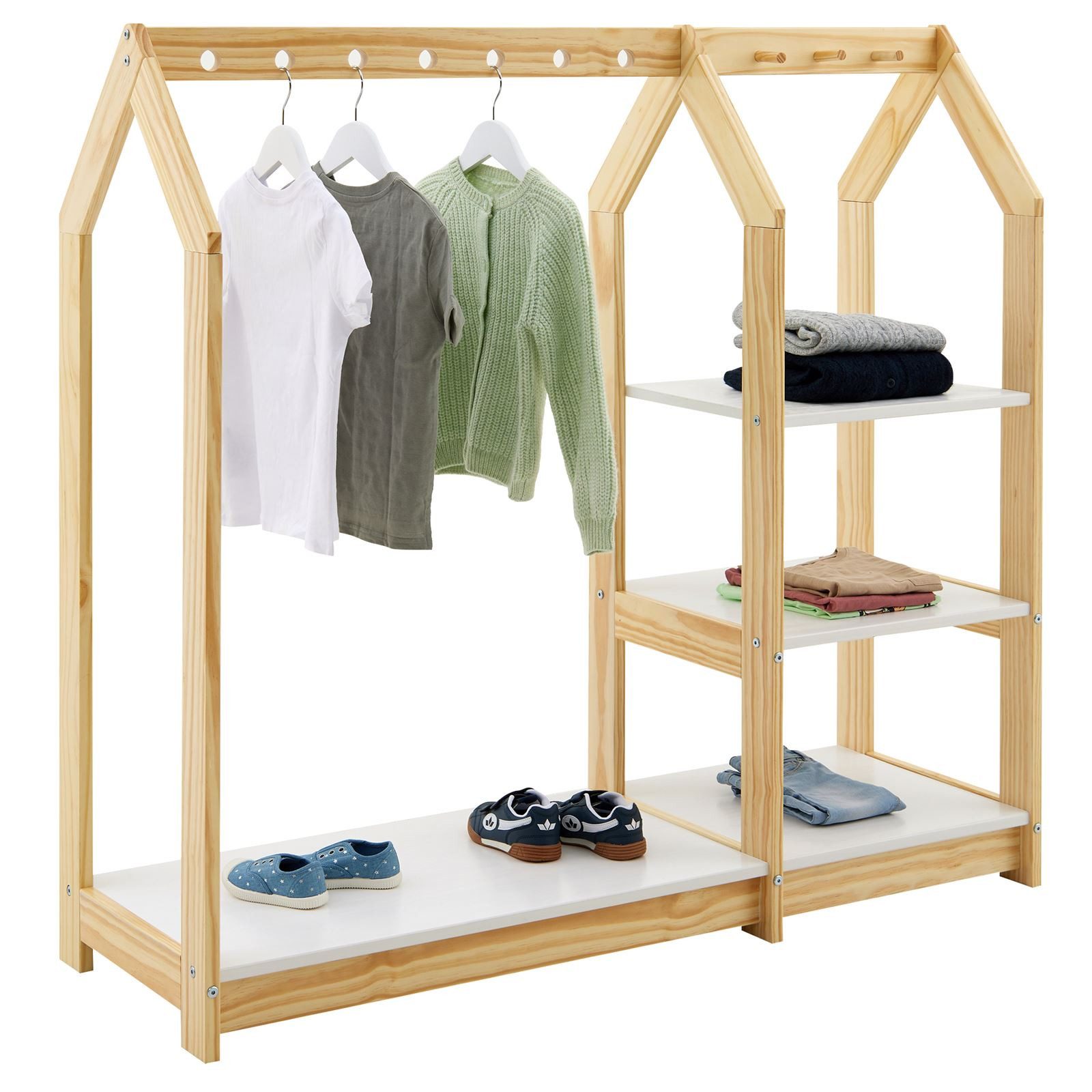 IDIMEX Kinderkleiderschrank SALLY Kindergarderobe im Haus günstig online kaufen