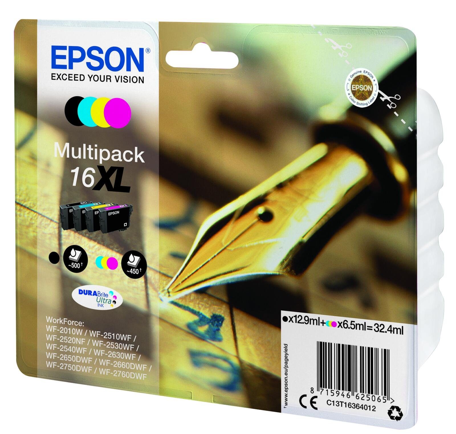 Thumbnail - Epson Epson 16XL Füller Druckerpatronen 4er Multipack Tintenpatrone