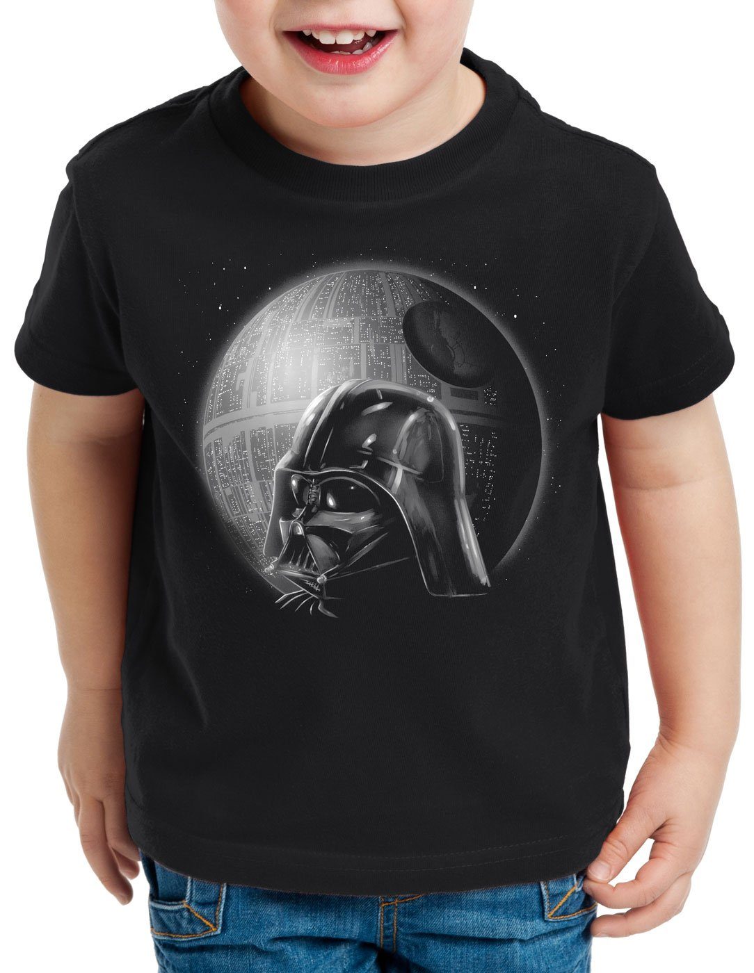 style3 Print-Shirt Kinder T-Shirt Vader Icon todesstern imperium