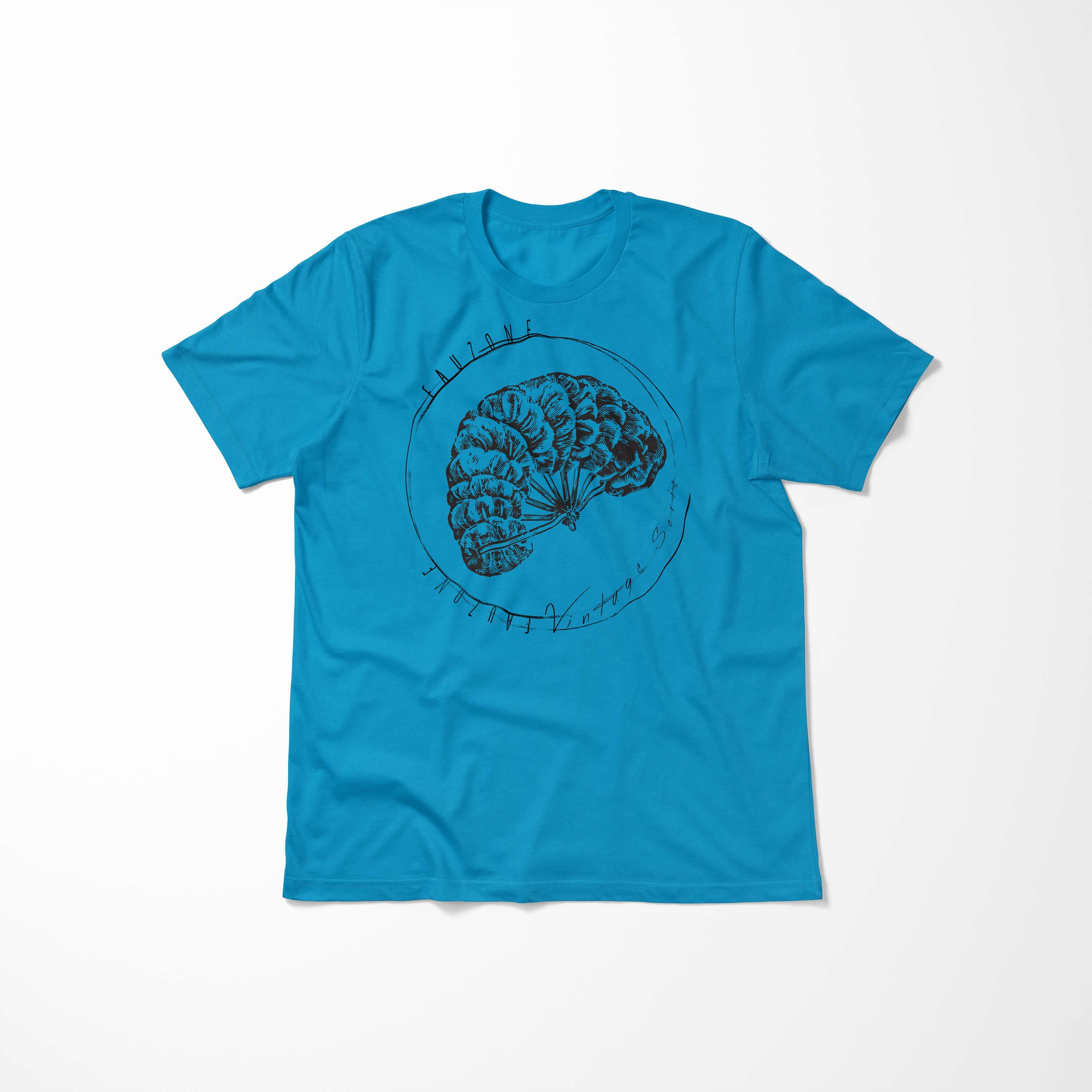 Atoll Herren T-Shirt Art Handfächer T-Shirt Sinus Vintage