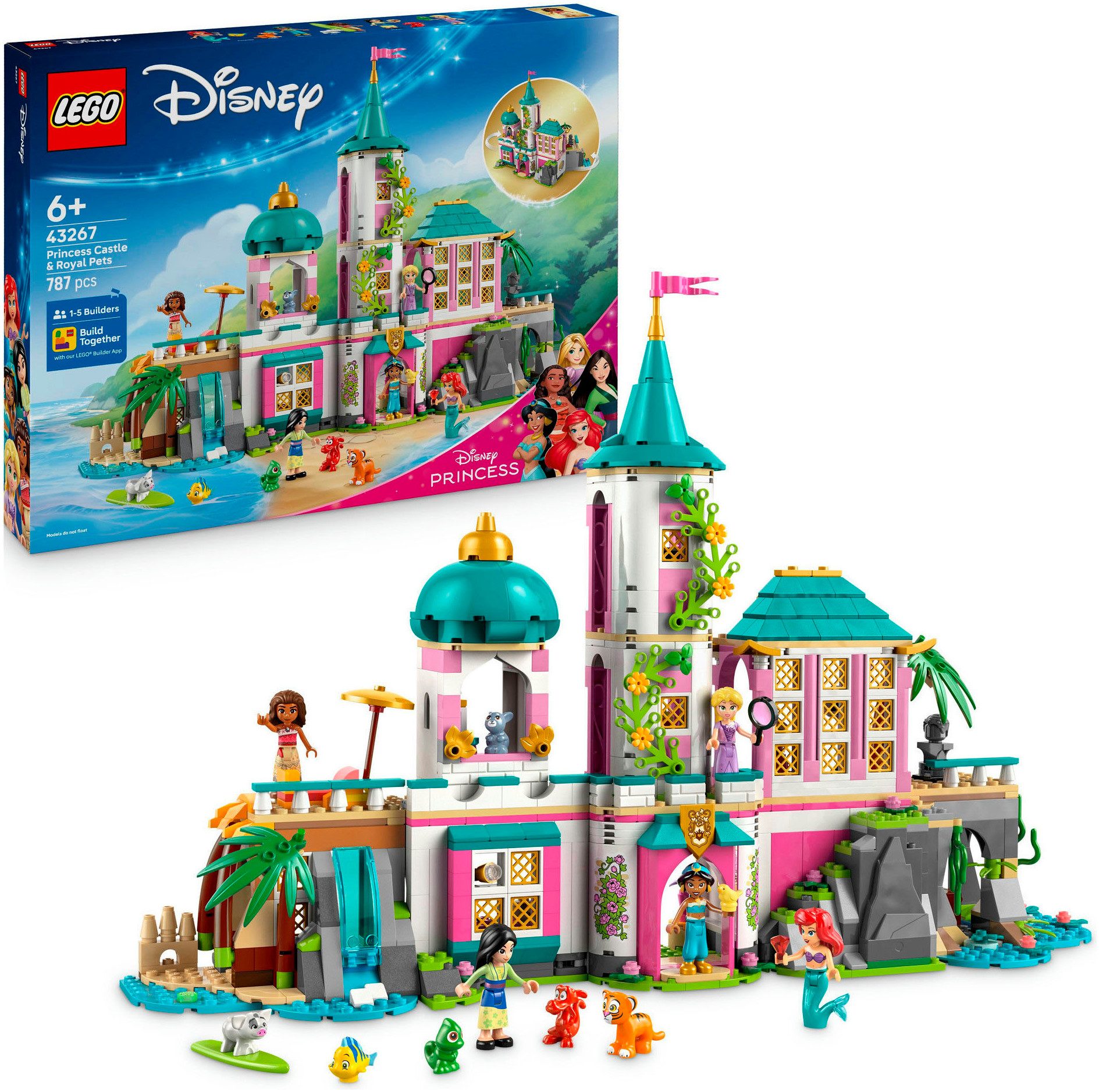 LEGO® Prinzessinnenschloss mit Haustieren (43267), LEGO Disney Princess Kon günstig online kaufen