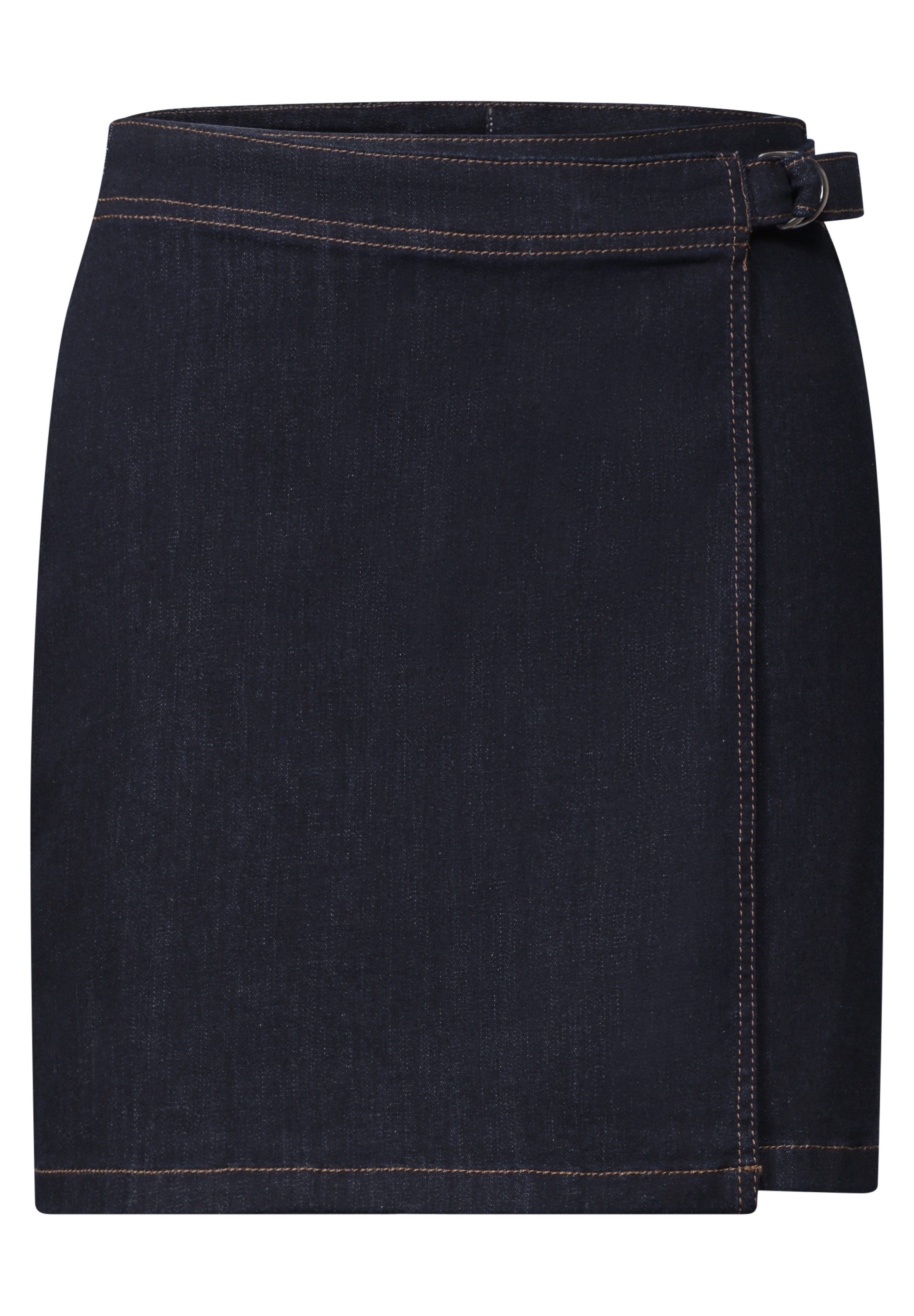 STREET ONE Jeansrock Sommer Denim Rock in Wickeloptik – Bild 4 von 5