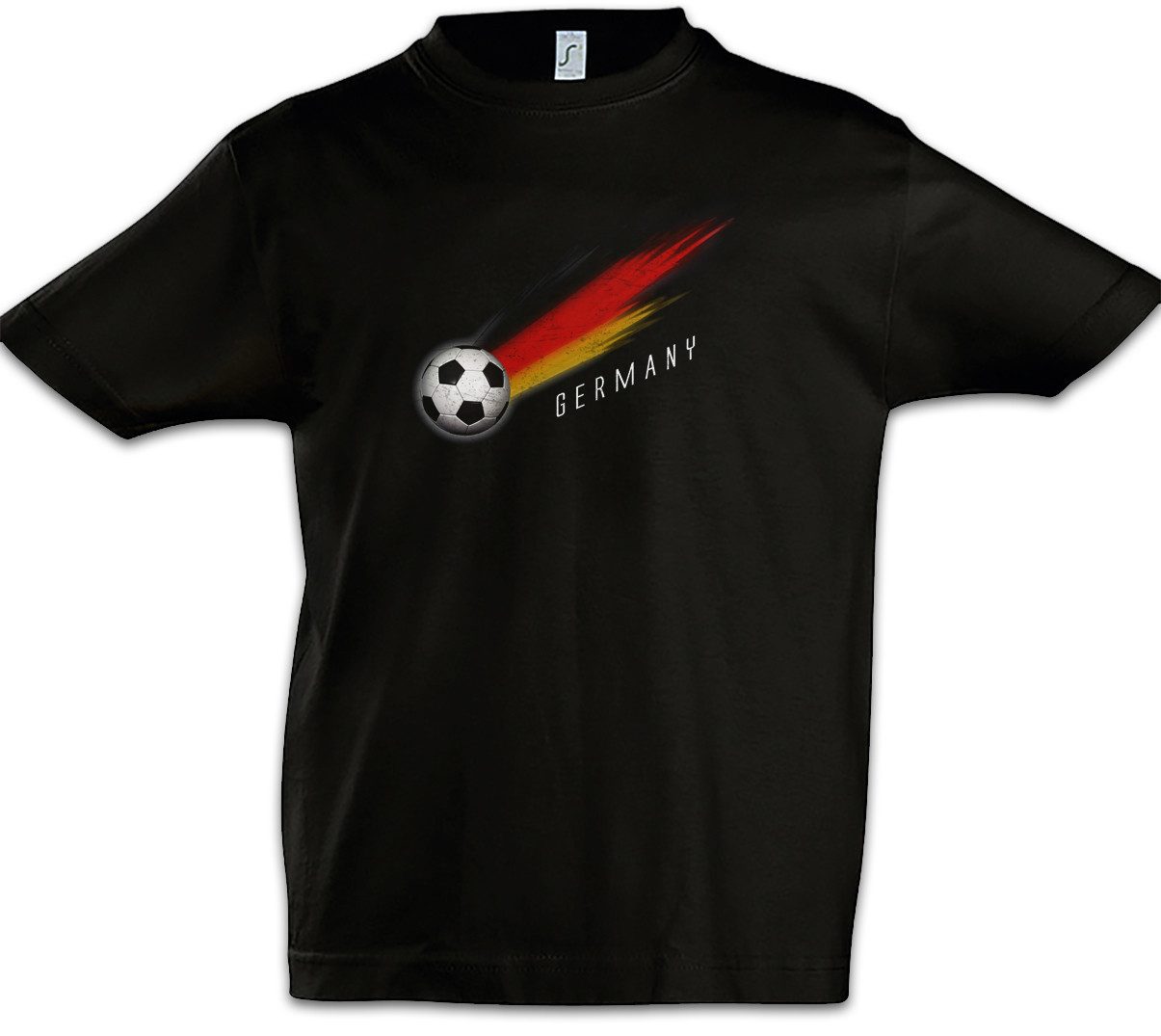 Print-Shirt Germany Football Comet I Kinder T-Shirt Deutsch Deutschland German