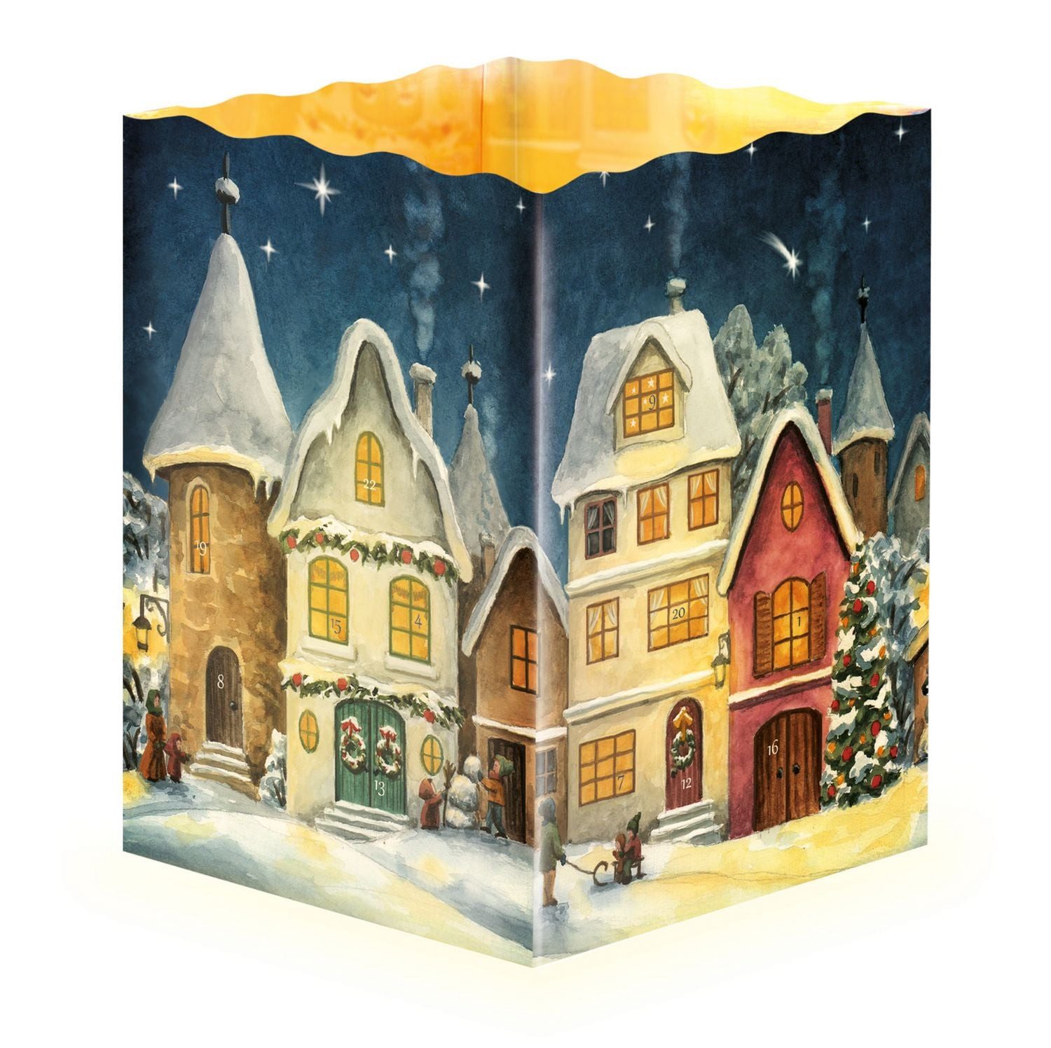 Korsch Verlag Wandkalender Adventskalender »Lichterstadt«