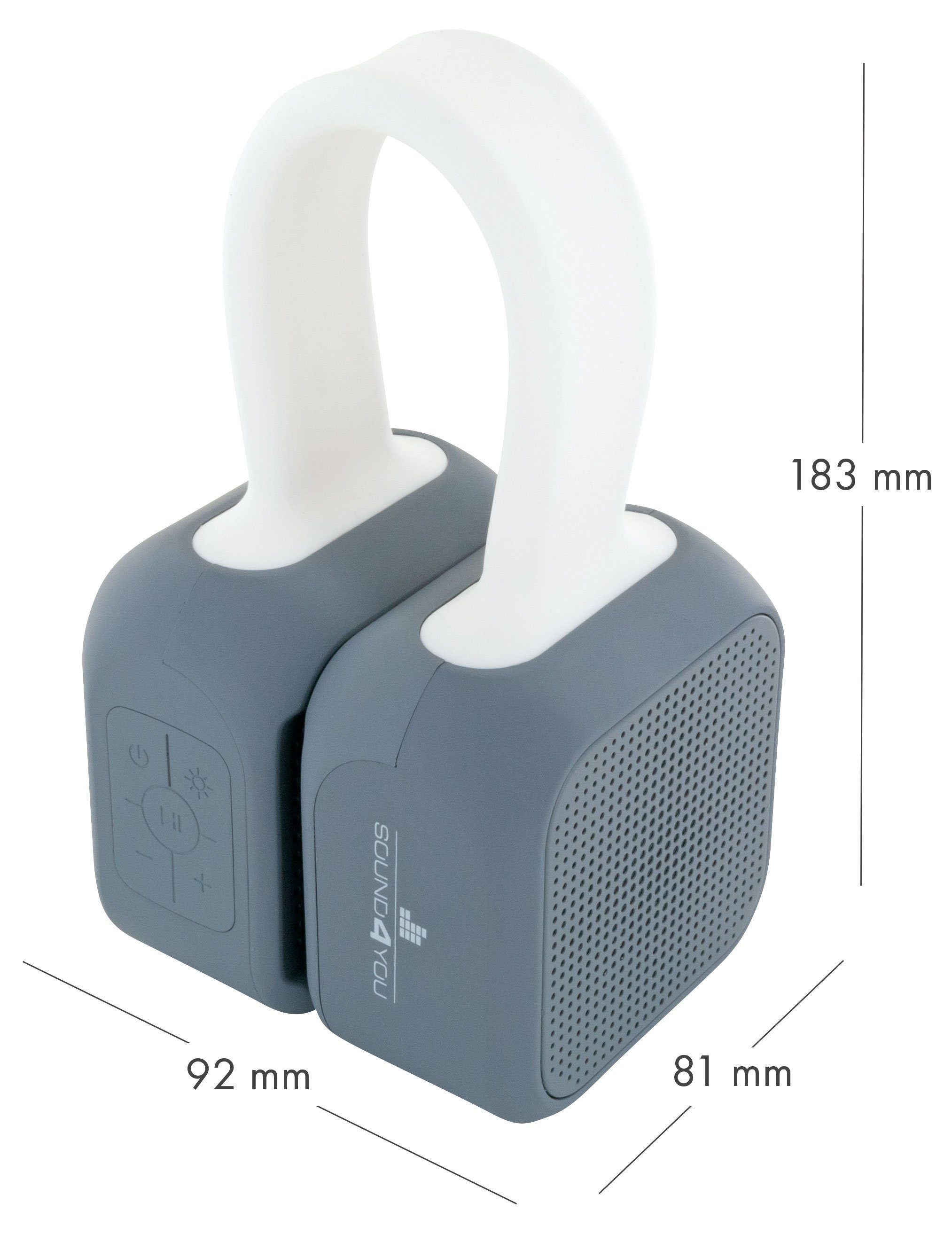 Portable-Lautsprecher mit 10 W, Schwaiger Leuchtband) (Bluetooth, LED 661699