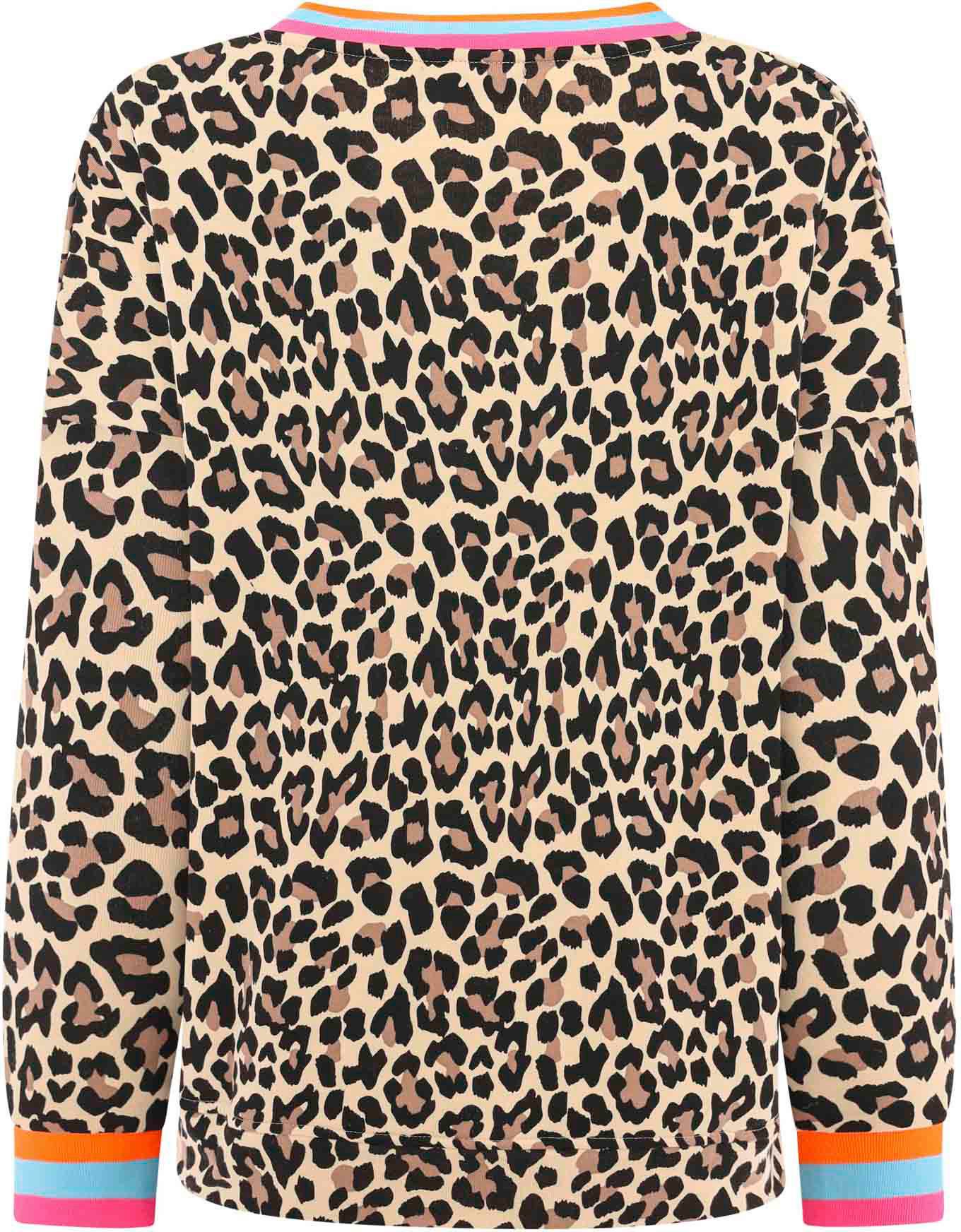 Zwillingsherz Sweatshirt "Leo Allover Neon Kante" günstig online kaufen