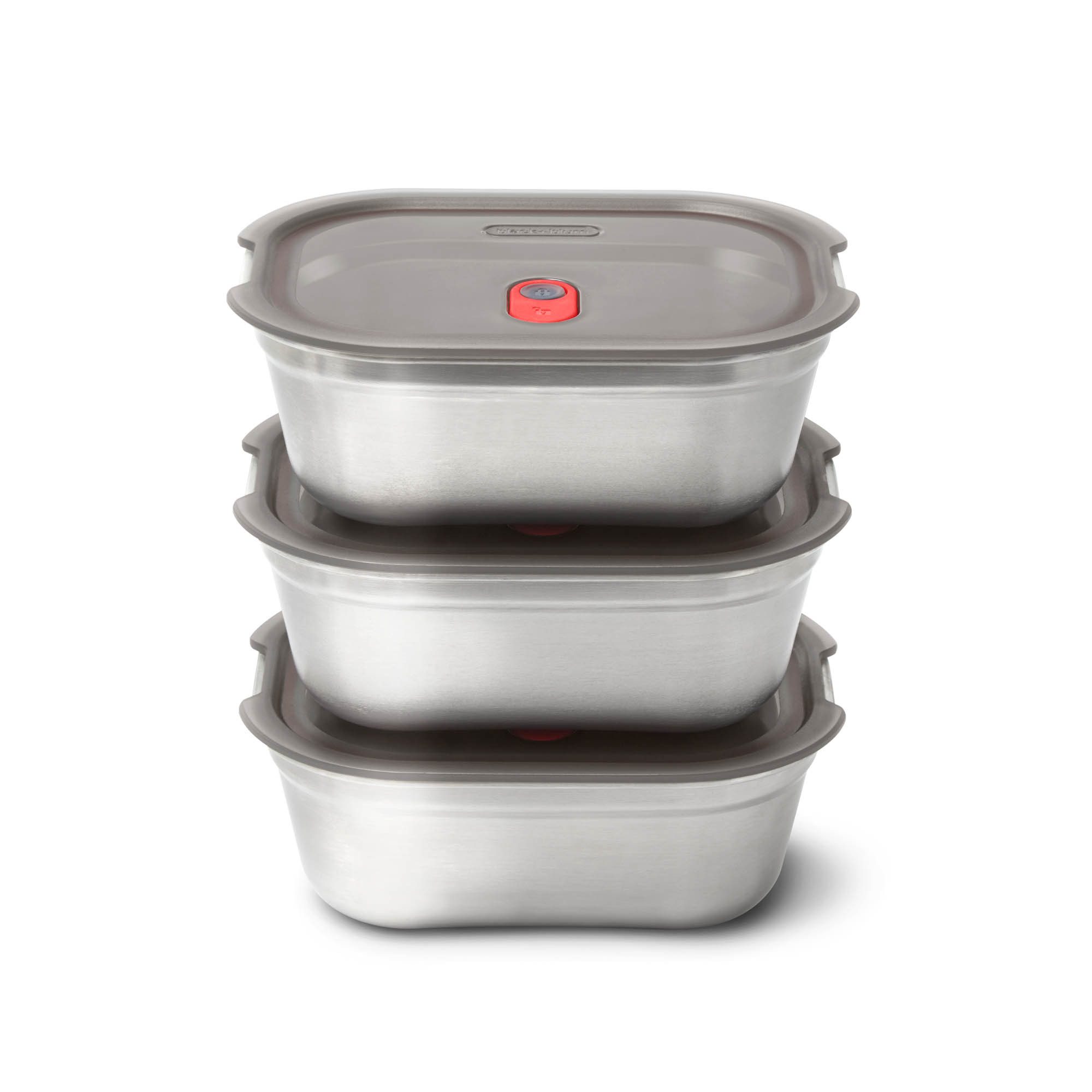 black+blum Frischhaltedose Edelstahl Foodbox, 3er SET, Edelstahl, Kunststoff