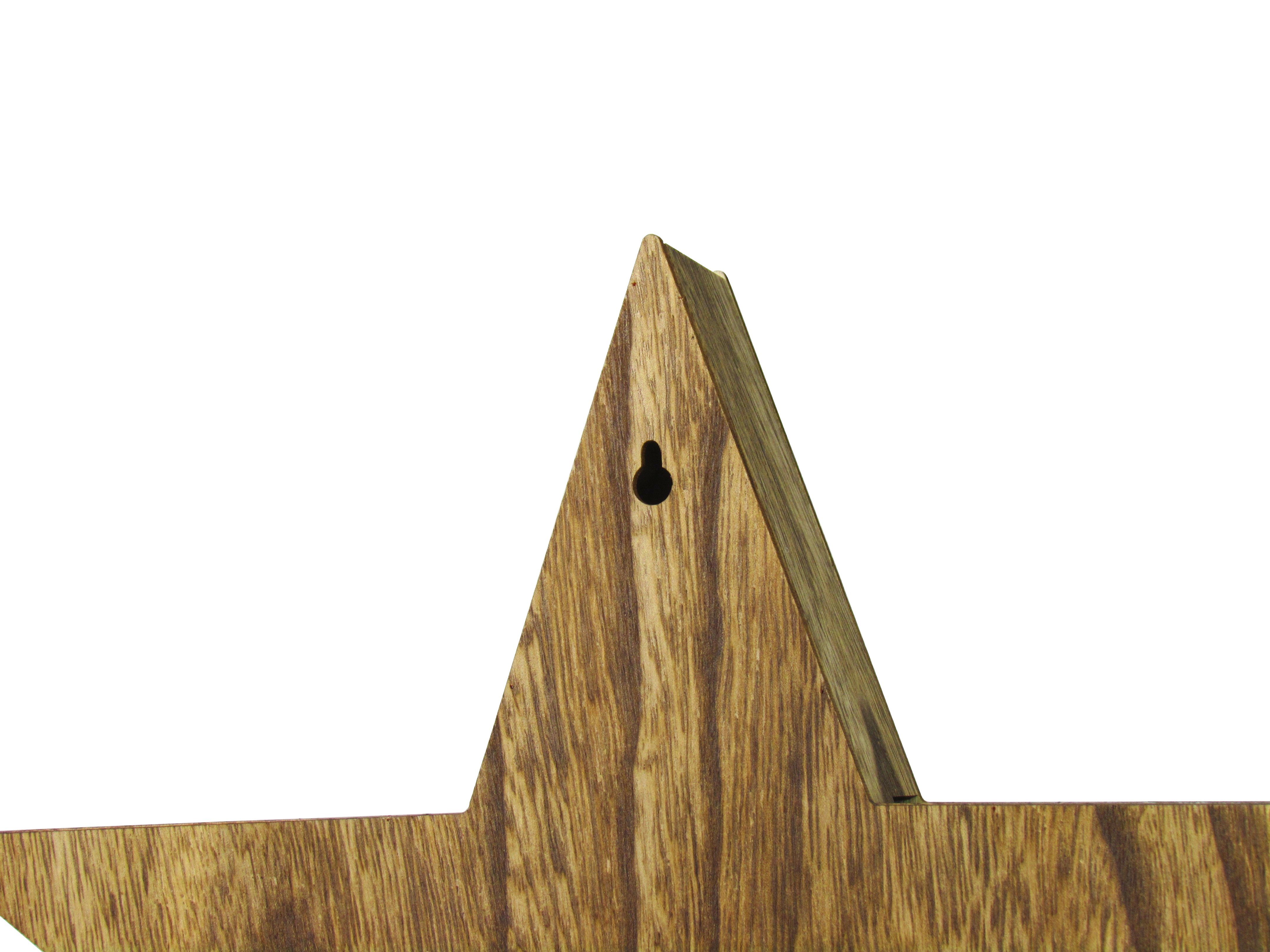 HI LED-Dekofigur LED Weihnachtsstern aus Holz und Kunststoff, Batteriebetrieben, 3 Verschiedene Motive