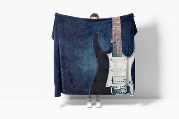 Sinus Art Handtücher Handtuch Strandhandtuch Saunatuch Kuscheldecke mit Fotomotiv E-Gitarre Gitarre, Baumwolle-Polyester-Mix (1-St), Handtuch