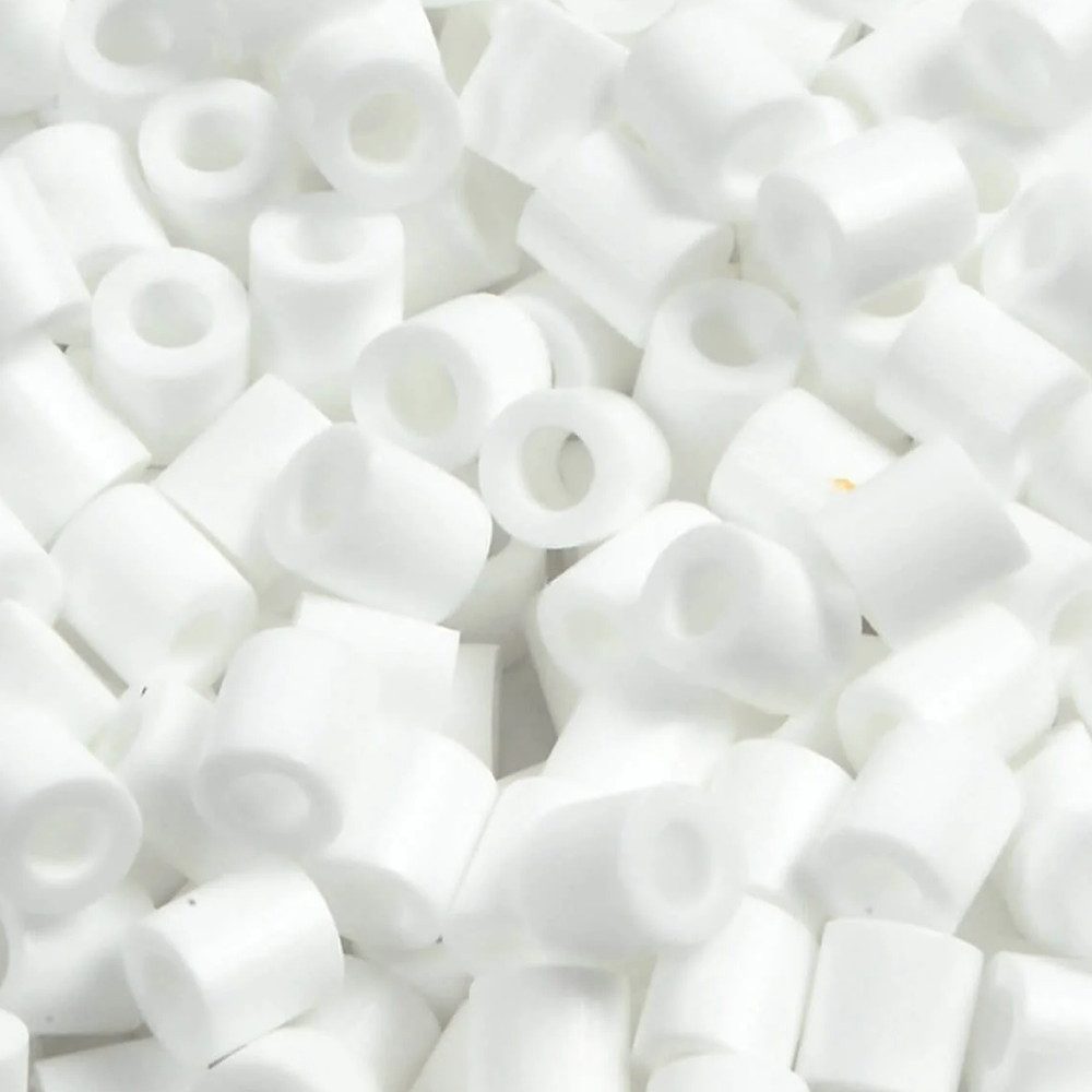 NABBI Bügelperlen PhotoPearls® Perlen Ø 5mm, 1.100 Stk., weiß (15)