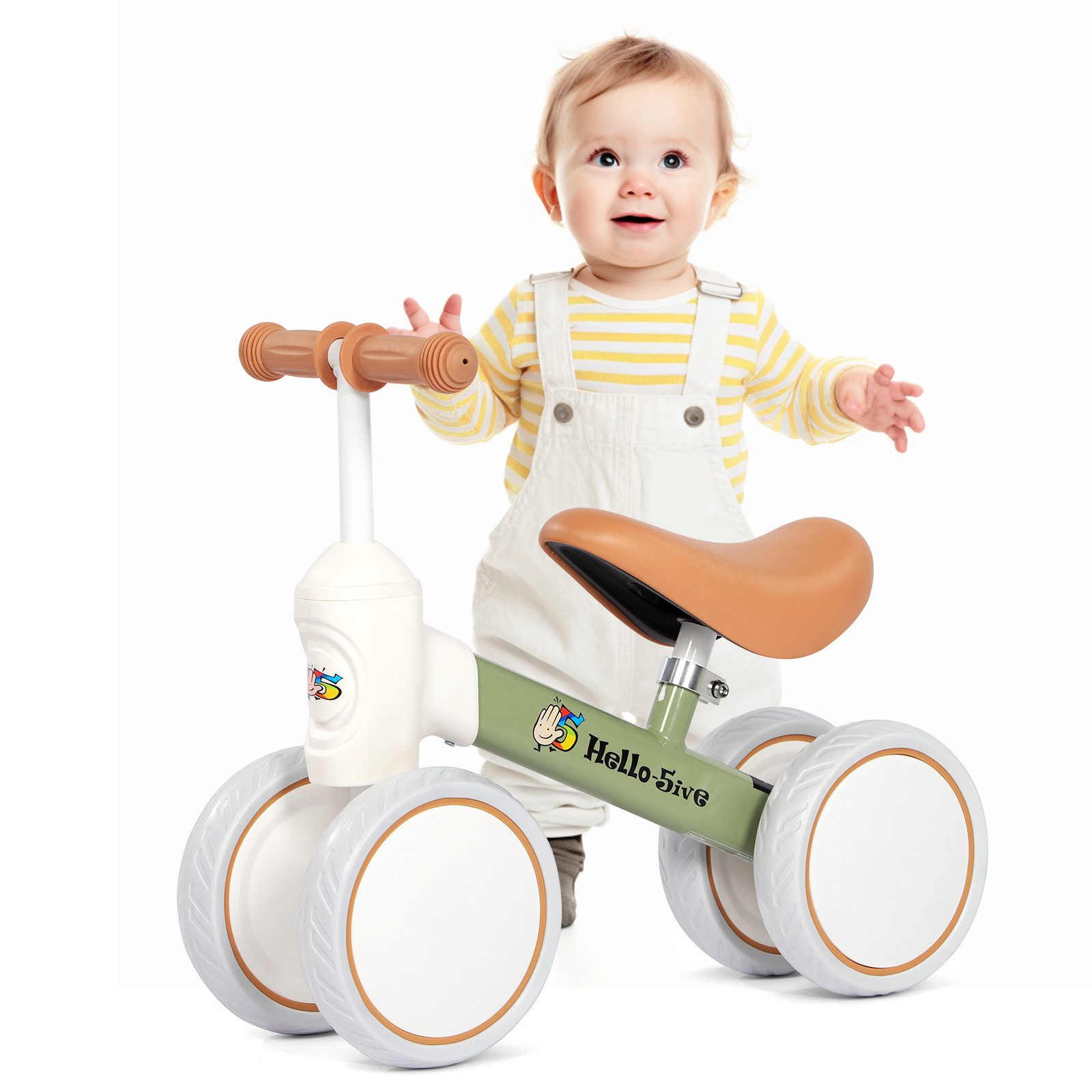 H.yeed Laufrad Kinder Laufrad ab 1 Jahr, Spielzeug für 12-36 Monate Baby, Baby Laufrad mit 4 Rädern, Geburtstag Geschenk