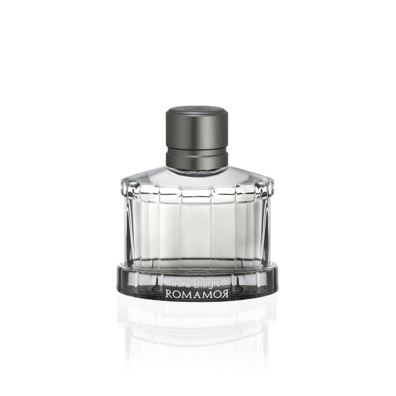 Laura Biagiotti Eau de Toilette Romamor Uomo, Glasflakon, Parfüm EDT, Herrenduft