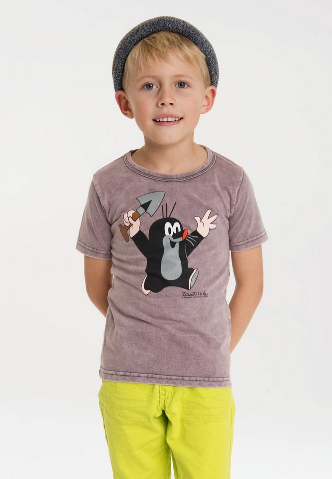 LOGOSHIRT T-Shirt Der kleine Maulwurf mit lizenziertem Originaldesign,  Besonders bequem durch klassischen Rundhalsausschnitt