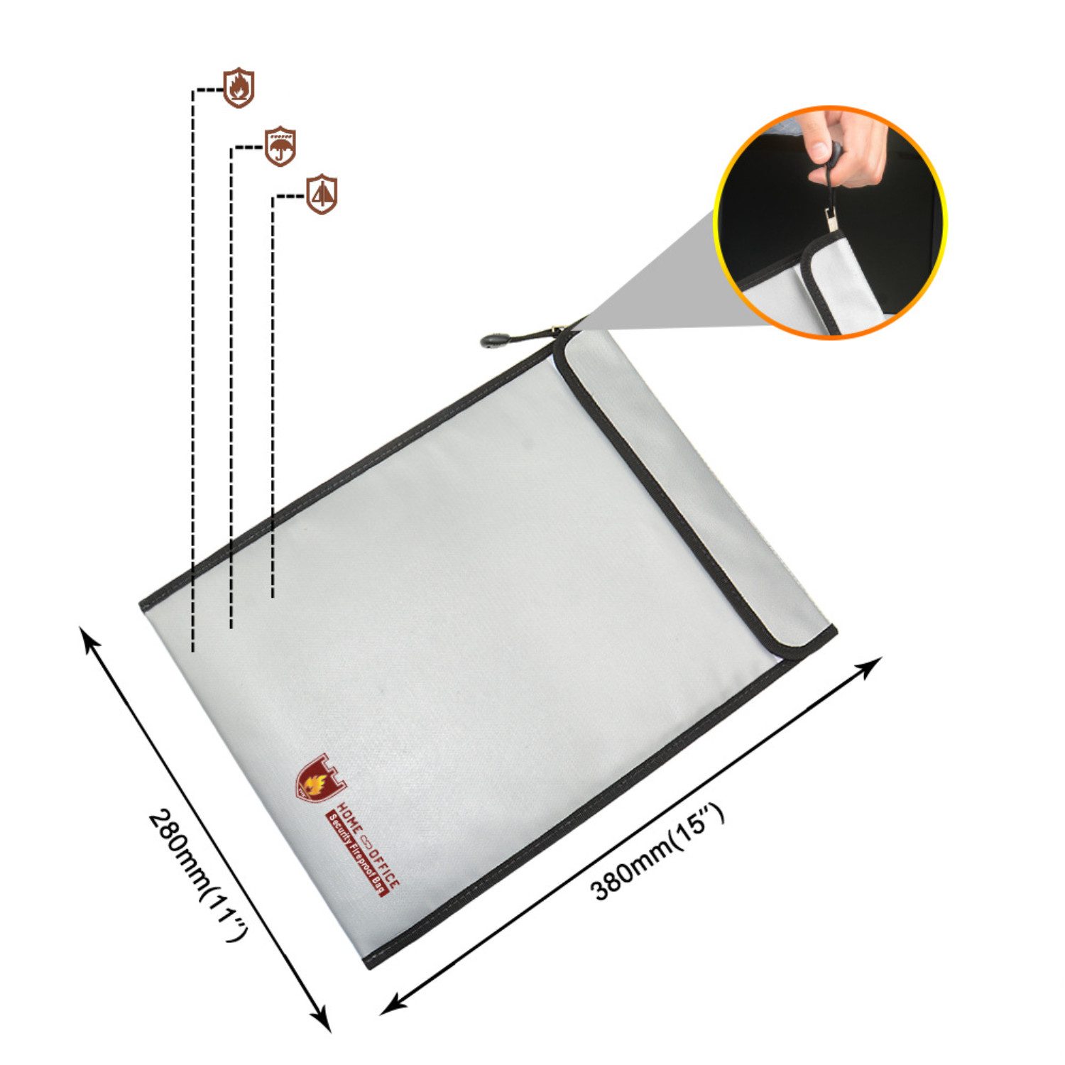 BYSURE Dokumententasche (1-tlg), Feuerfeste Tasche (38x28cm), günstig online kaufen