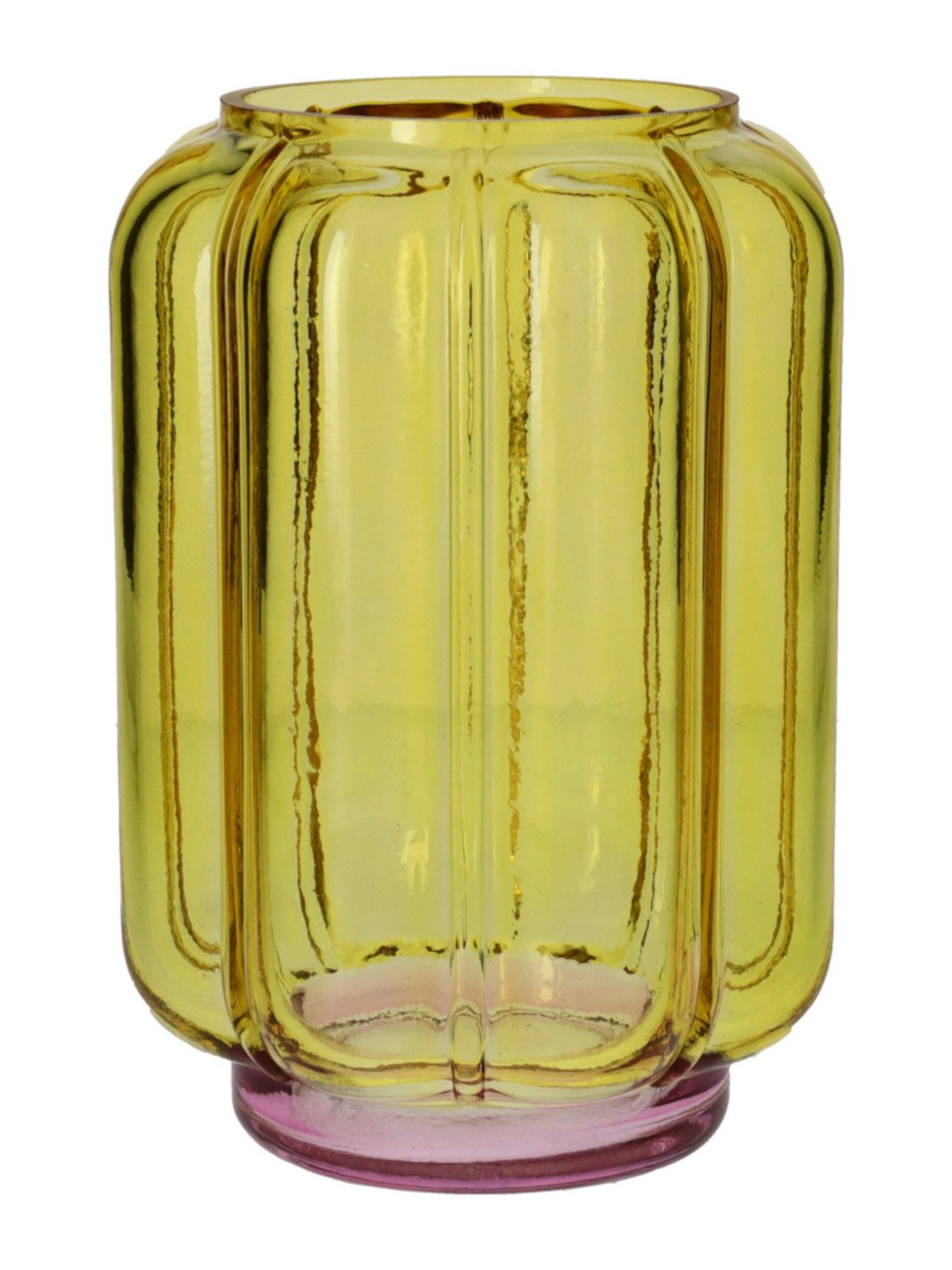 Giftcompany Dekovase Jacquard Vase Wave M gelb 20,5cm (Vasen)