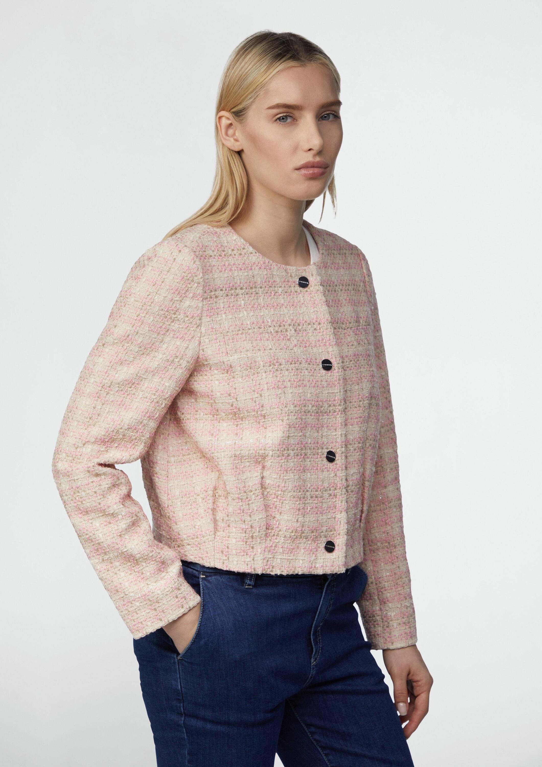 comma Куртки блейзер Indoor-Jacke Tweed-Jacke im Boxy Fit