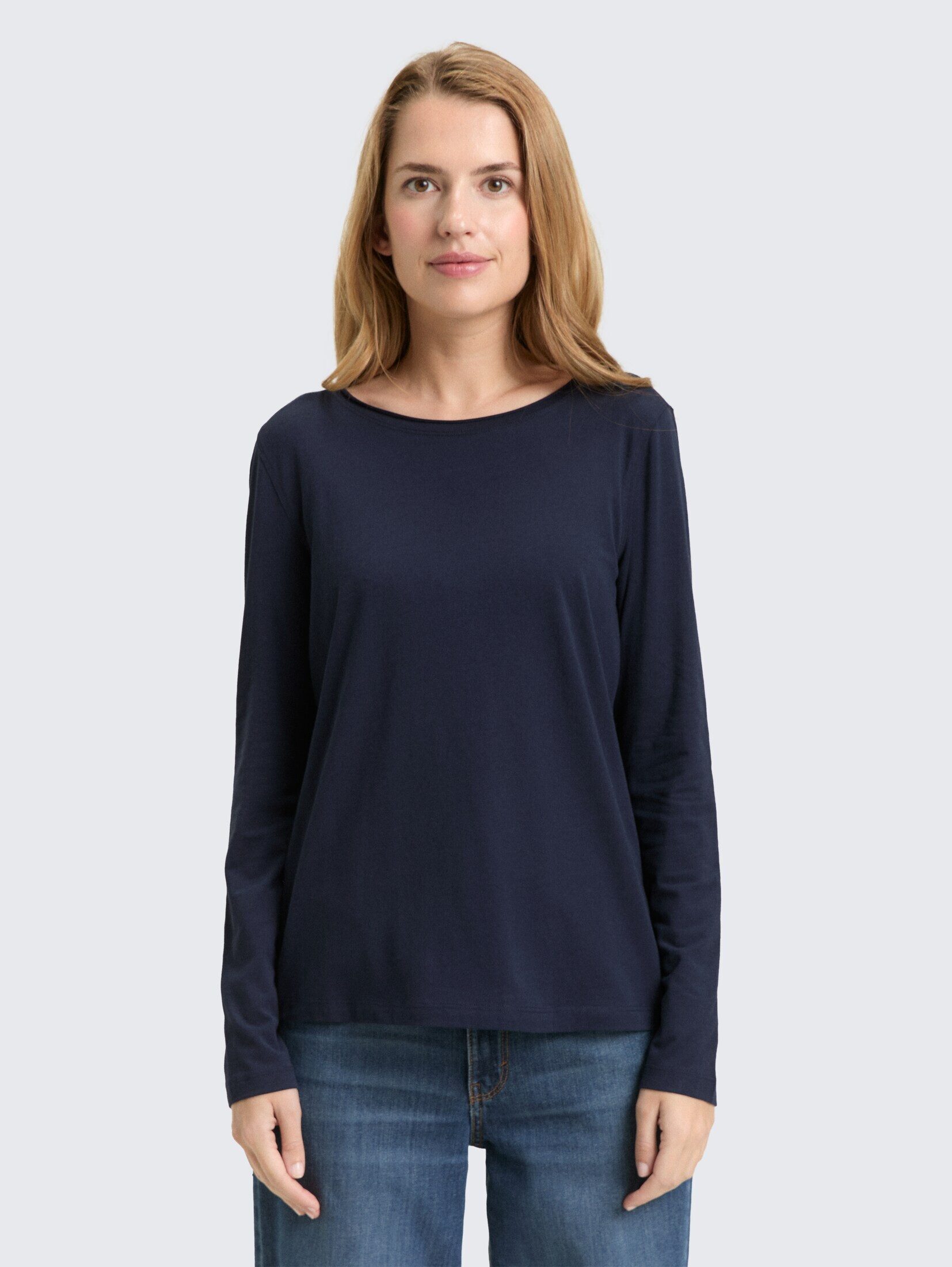 TOM TAILOR Langarmshirt T-Shirt Basic Langarmshirt