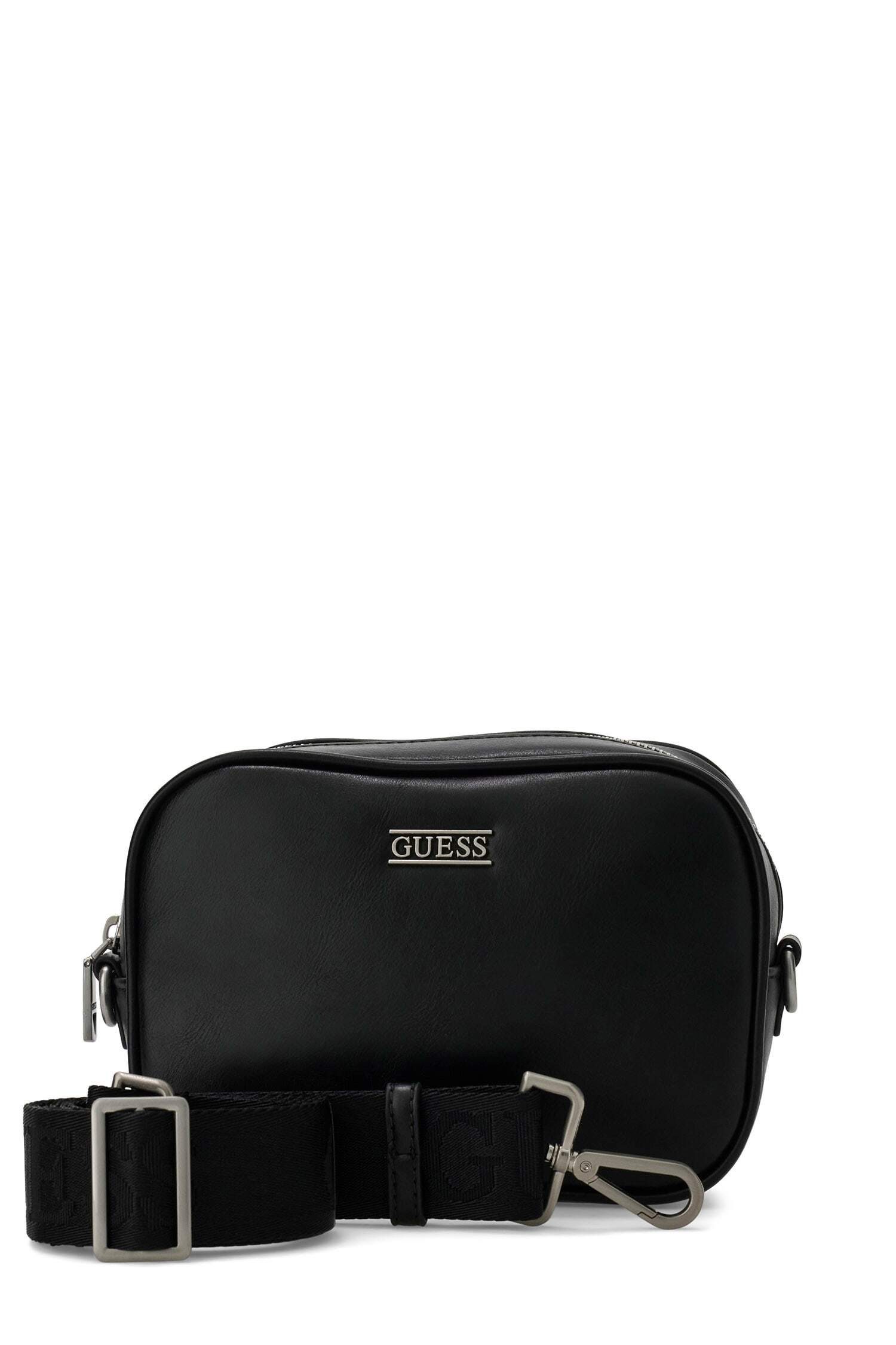 Guess Mini Bag BOSTON CAMERA BAG S, Unisex Mini Bag, Umhängetasche, Body Bag mit edlem Logo