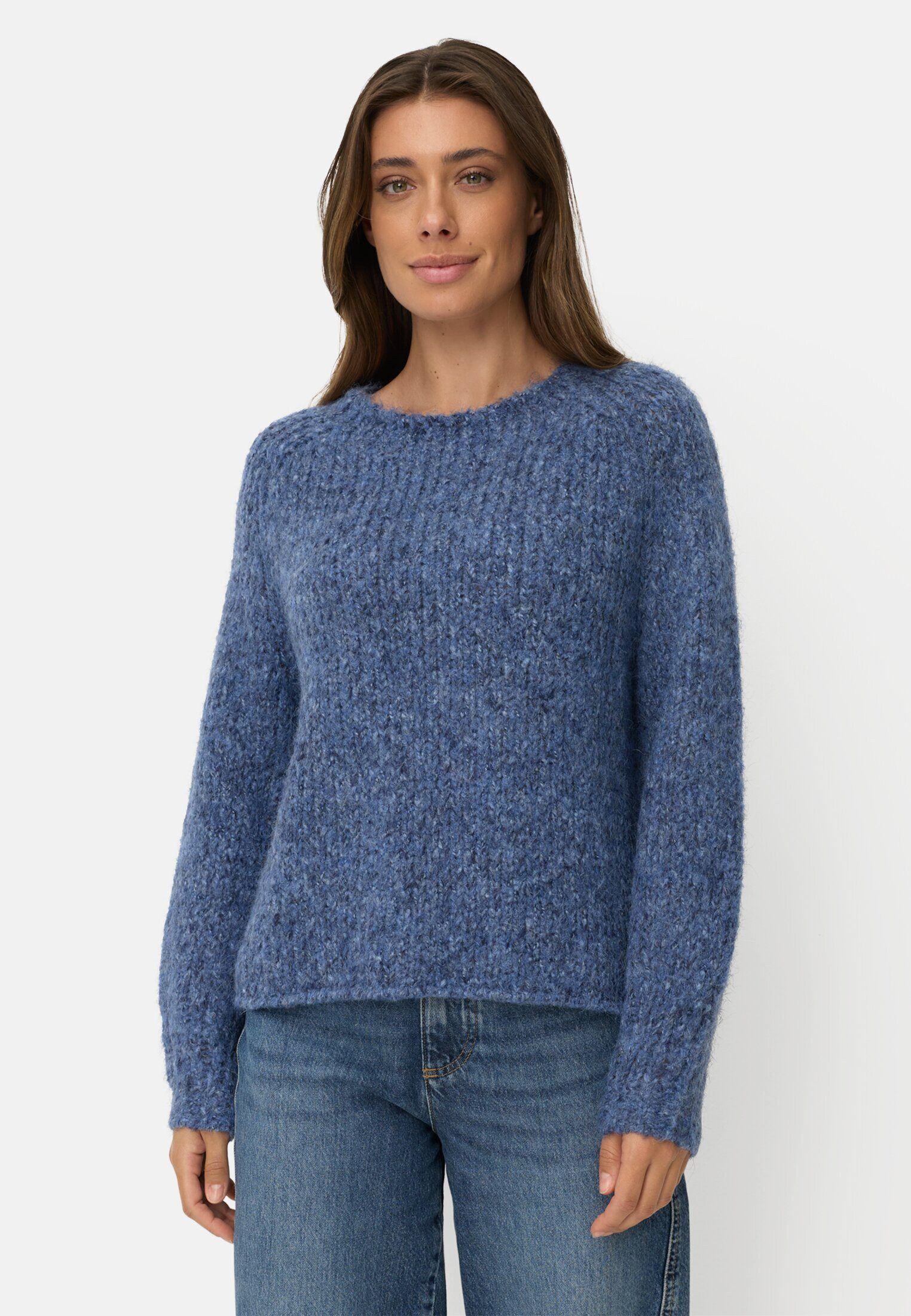 Strickpullover mit weiten Ärmeln Langarm