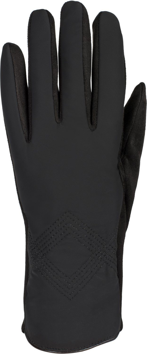 styleBREAKER Fleecehandschuhe Touchscreen Handschuhe Zick-Zack bestickt (1- günstig online kaufen