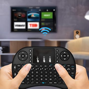 Retoo Mini Touchpad Für Smart TV Tablet PC Keyboard Kabellos Wireless-Tastatur (Ergonomische Gestenunterstützung Einfache Installation Multifunktional)