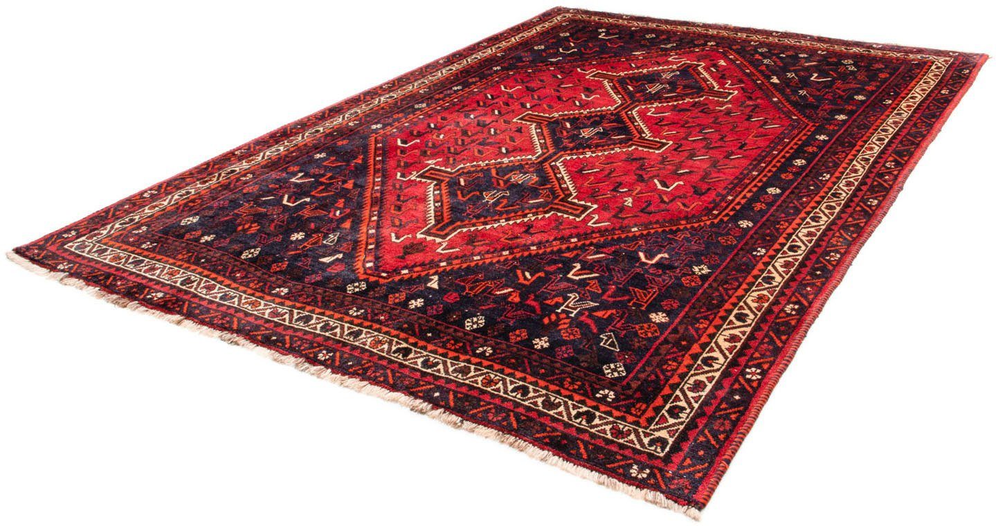 Wollteppich Shiraz Medaillon Rosso scuro 300 x 215 cm, morgenland, rechteckig, Höhe: 10 mm, Unikat mit Zertifikat