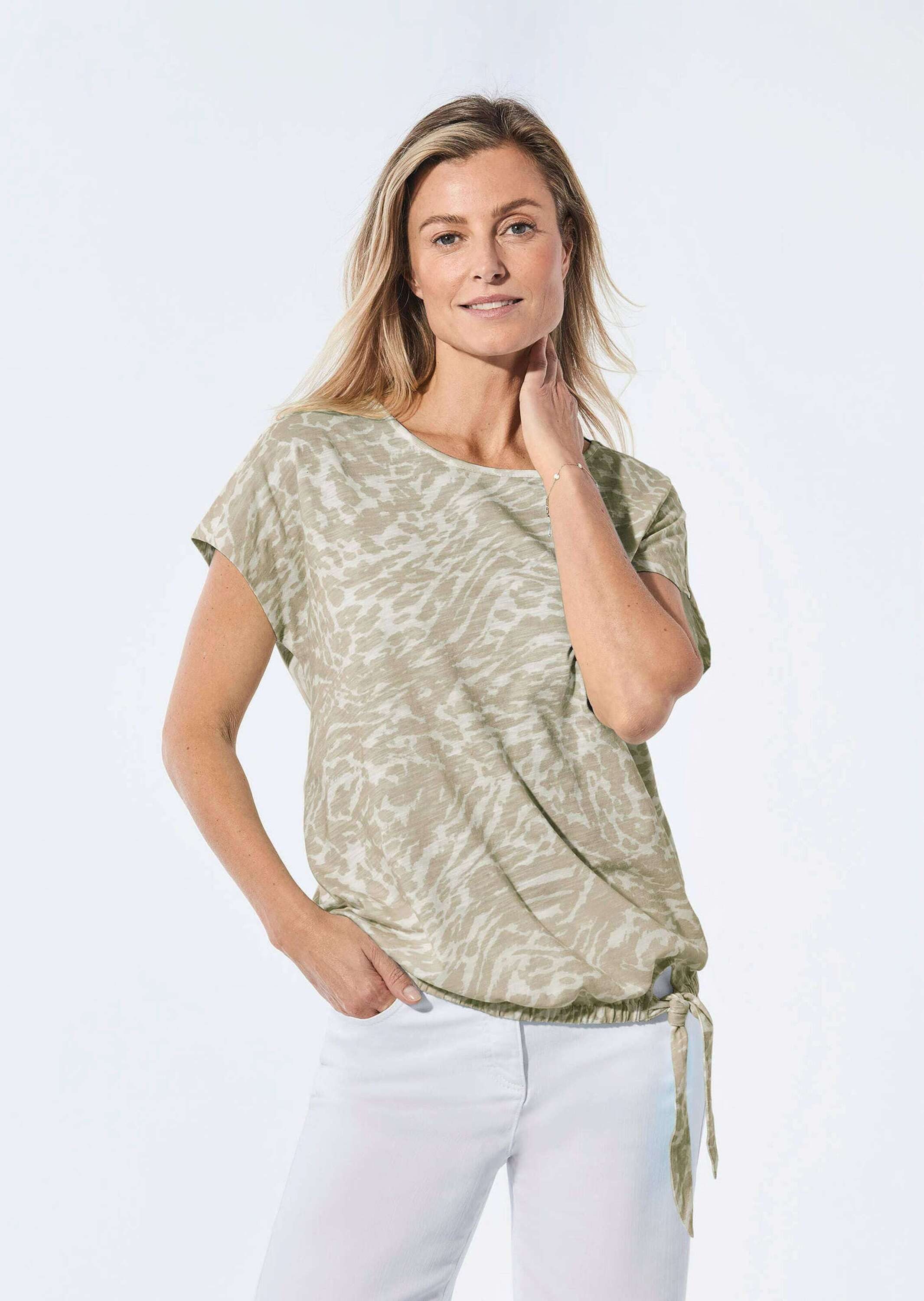 GOLDNER T-Shirt Shirt mit U-Boot-Ausschnitt günstig online kaufen