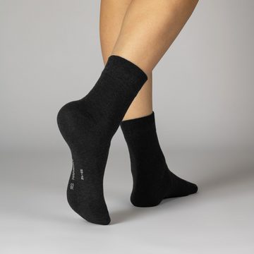 sockenkauf24 Kurzsocken 6 oder 12 Paar Damen&Herren kurze Socken ohne Naht und ohne Gummibund (6-Paar) Soft Bündchen ohne Gummi